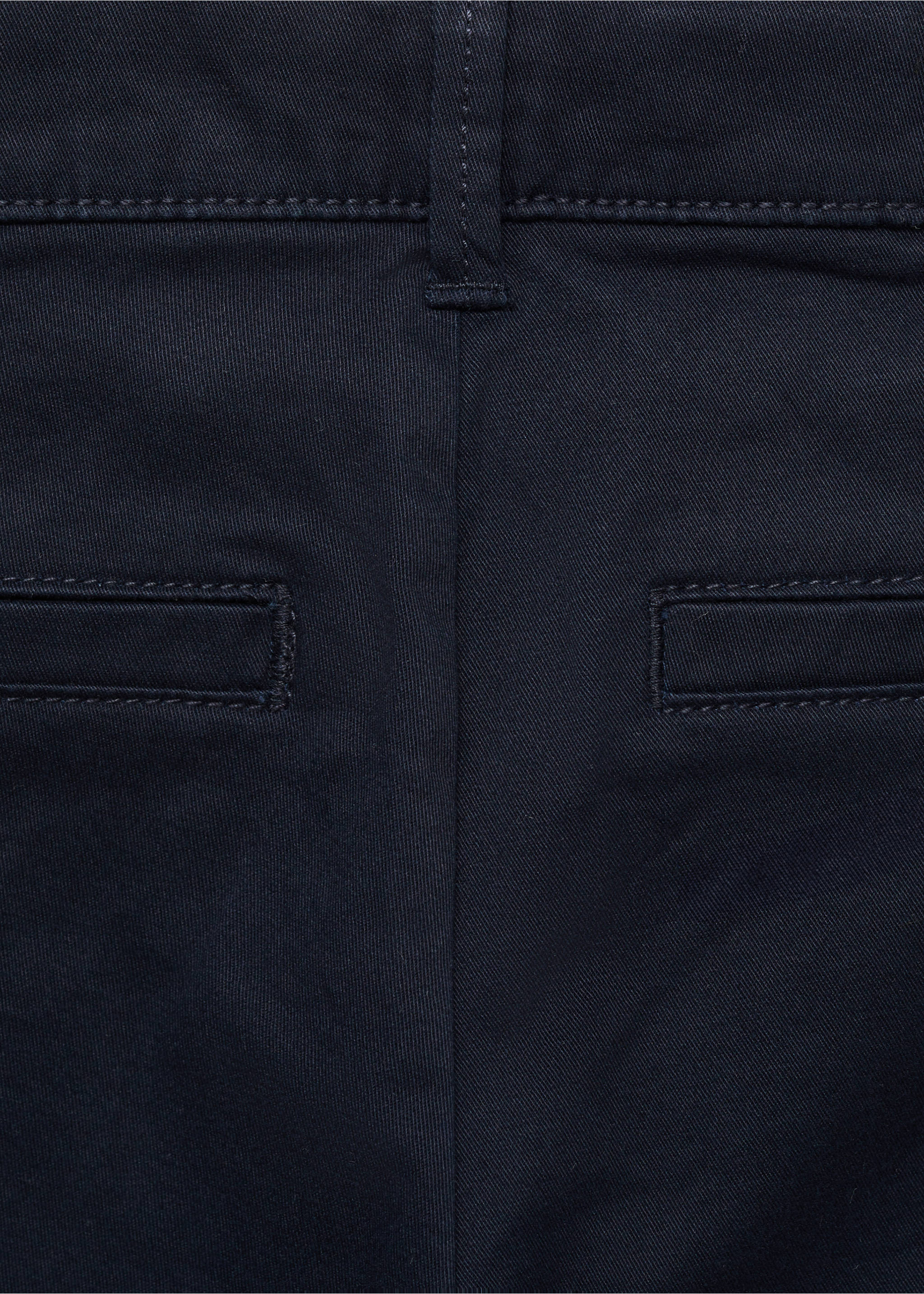 Cotton chino style Bermuda shorts - Details of the article 0, Dark Navy. Ref: 87075943-00.