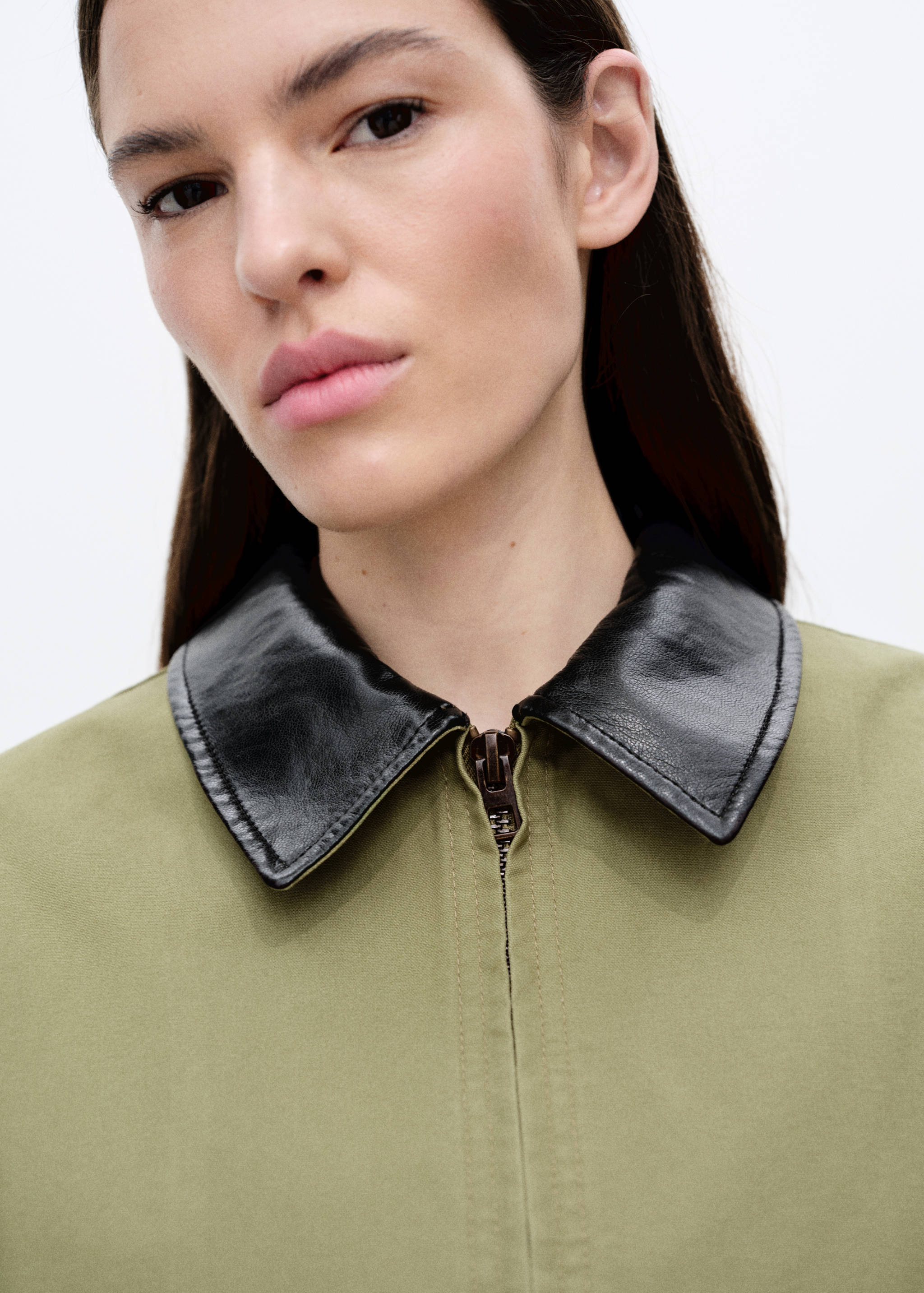 Veste en coton à col contrasté - Détail de l'article 6