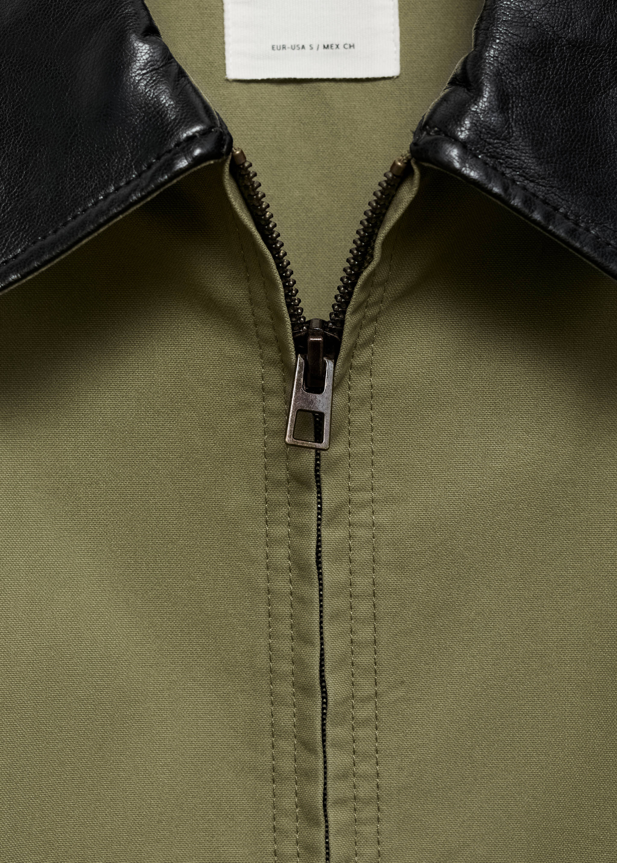 Veste en coton à col contrasté - Détail de l'article 8