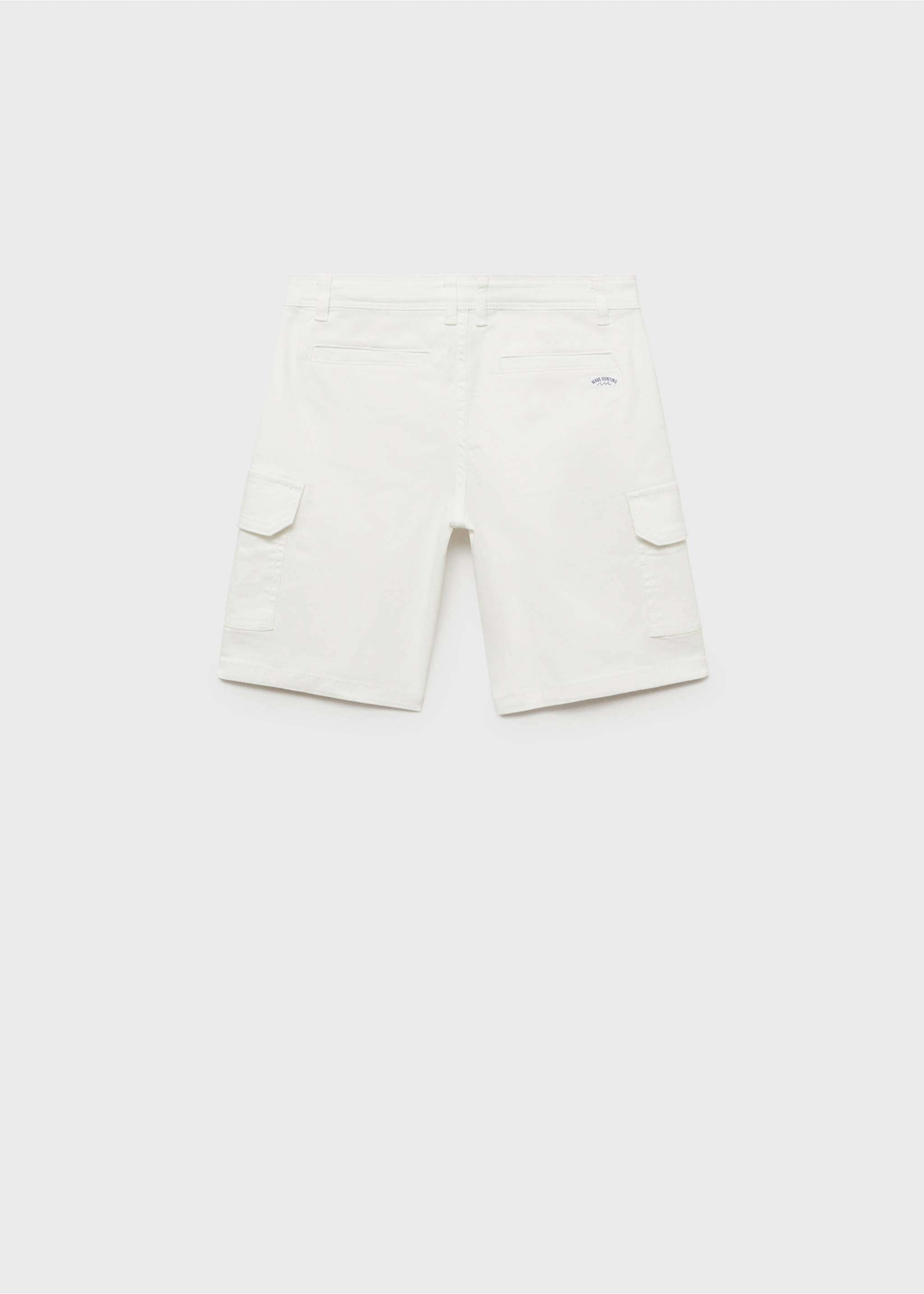 Cargo Bermuda shorts - Reverse of the article, White. Ref: 87075945-00.
