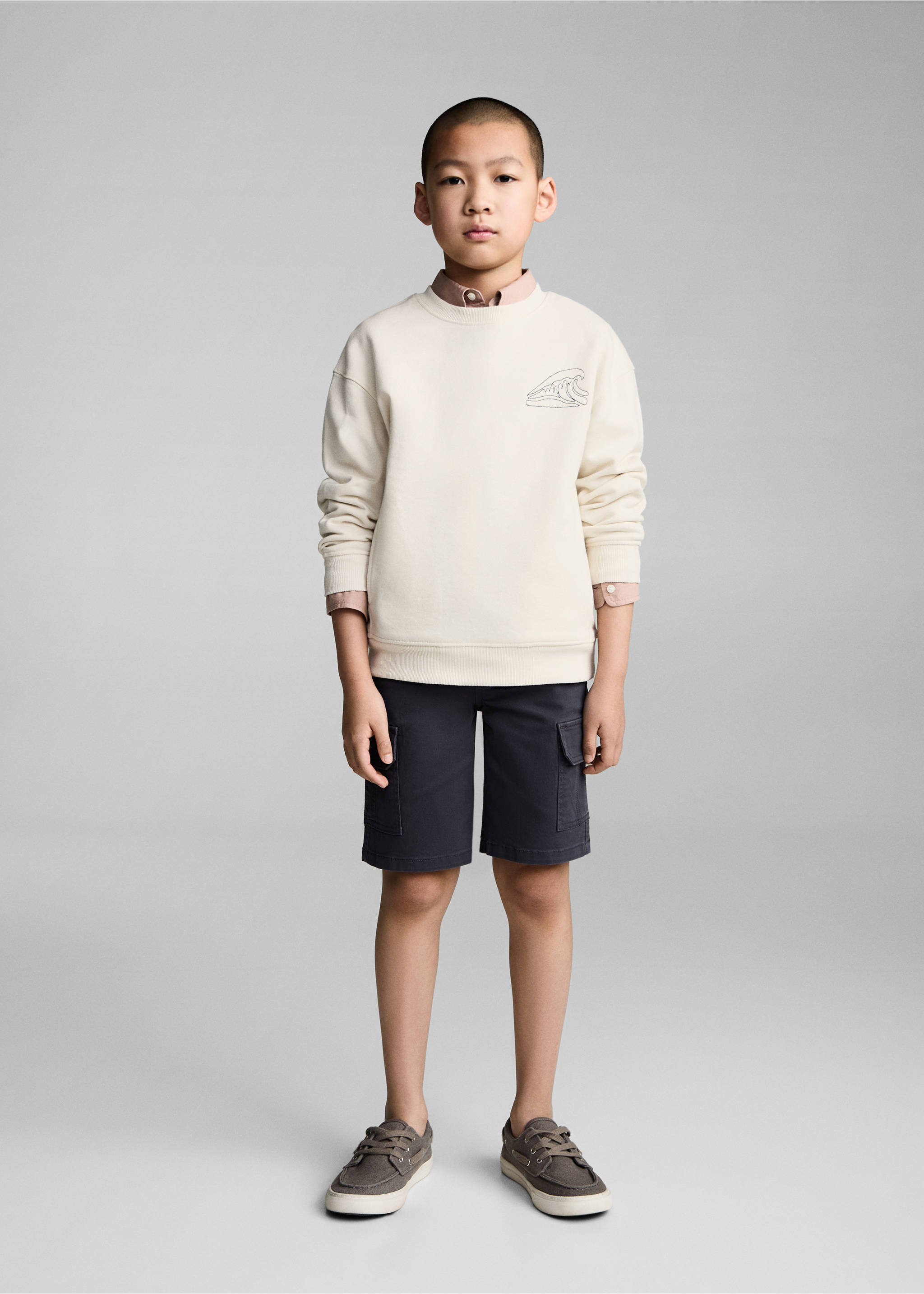 Cargo Bermuda shorts - General plane, Indigo Blue. Ref: 87075945-00.