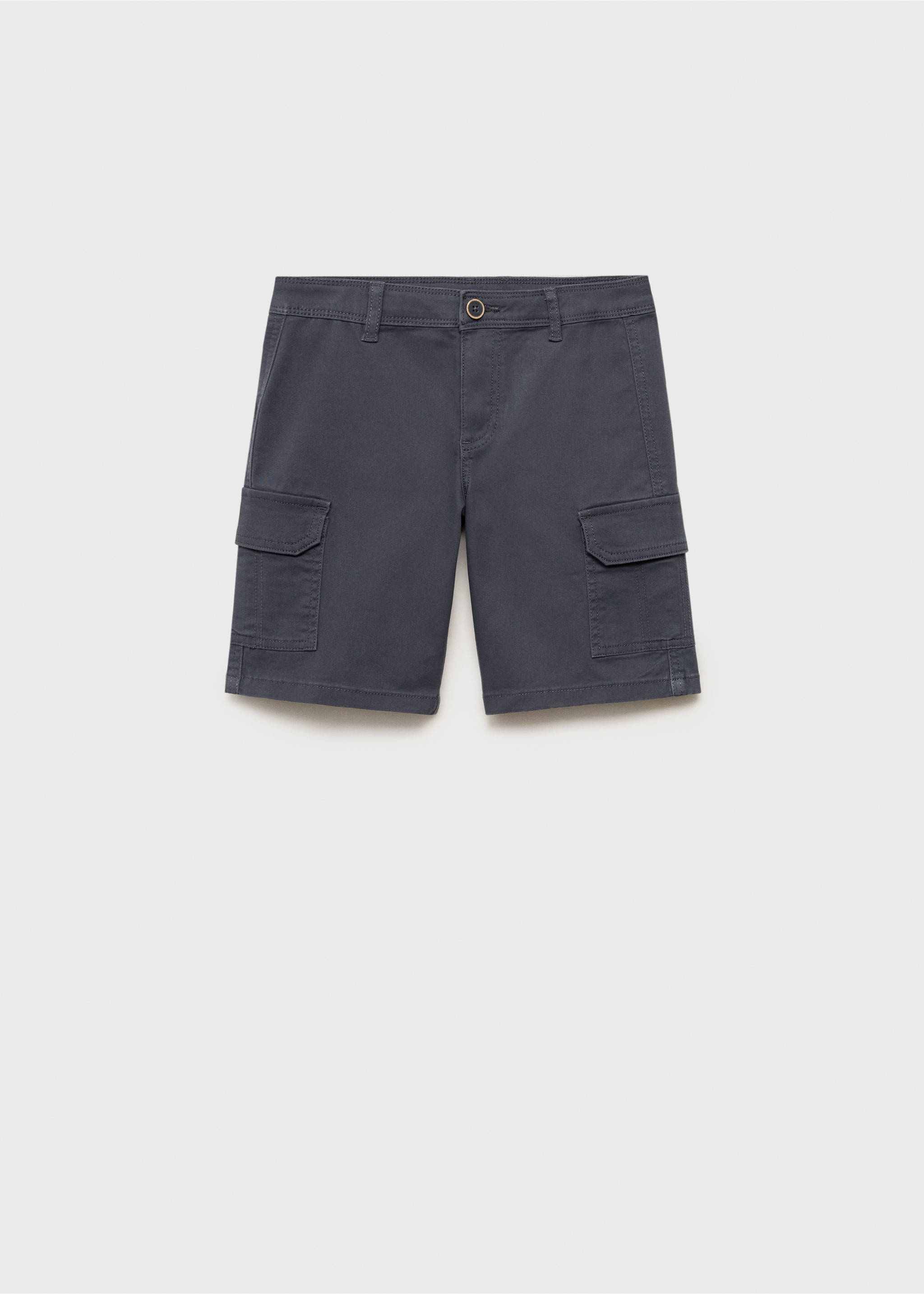 Cargo Bermuda shorts - Article without model, Indigo Blue. Ref: 87075945-00.
