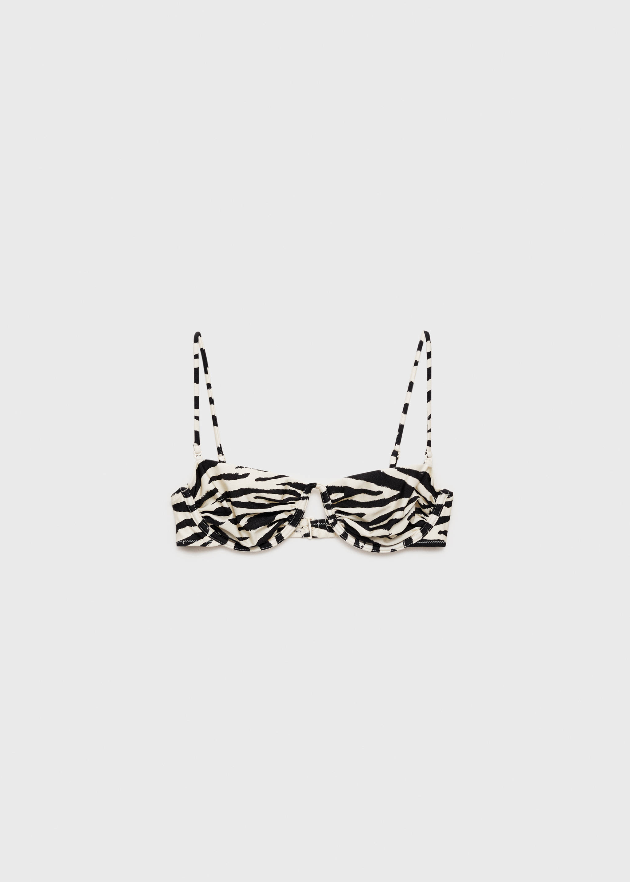 Zebra-print underwired bikini top - Article without model