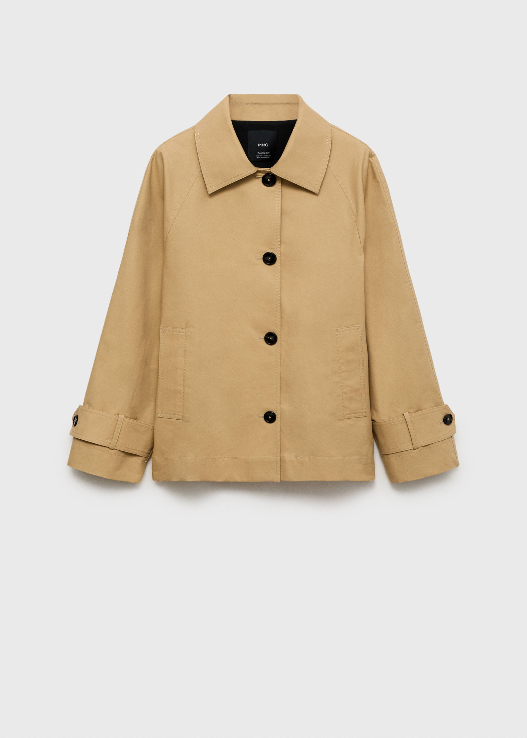 Parka coton boutons - Article sans modèle, Marron moyen. Ref: 87075948-00.
