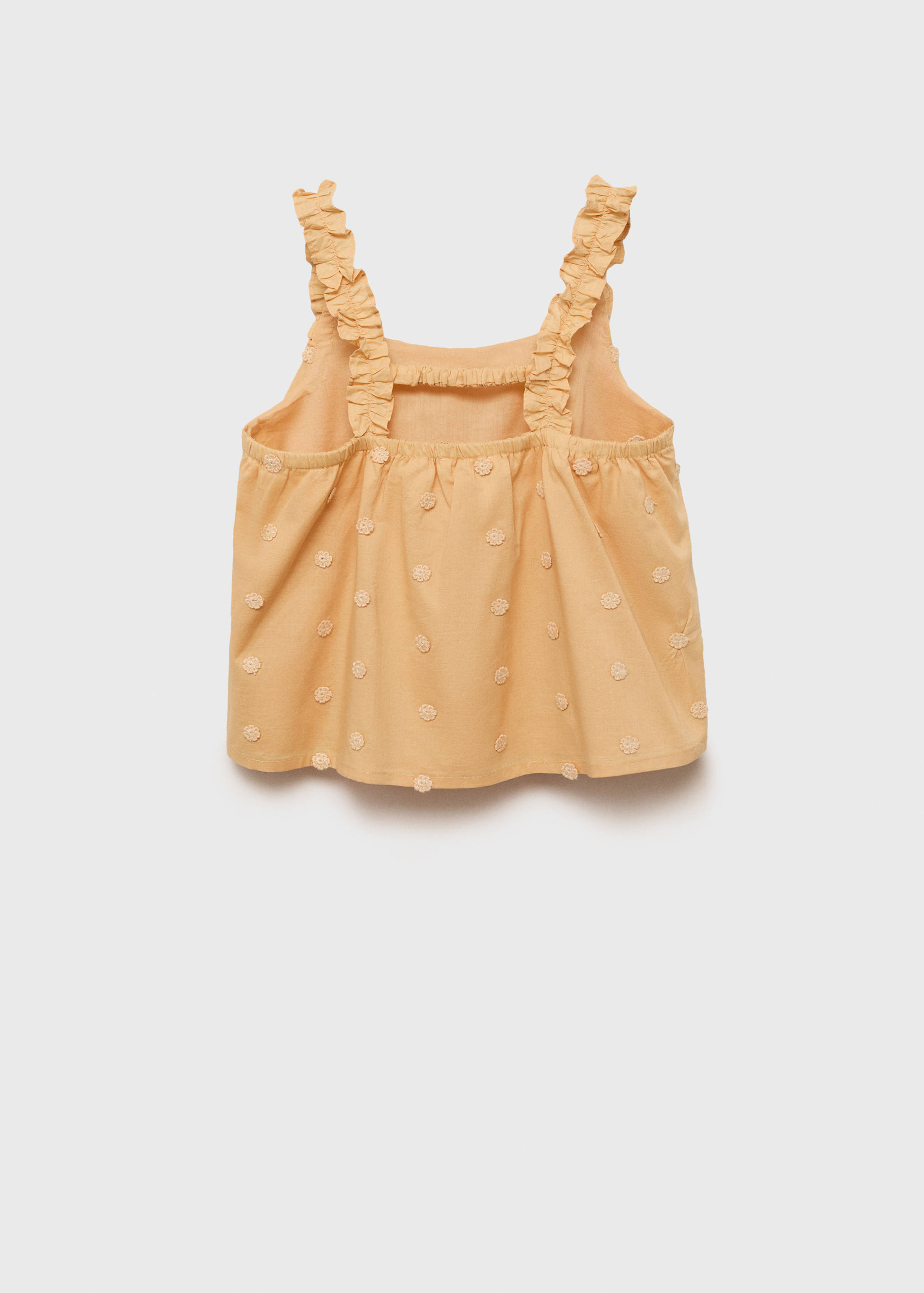 Blouse brodée froncée - Verso de l’article