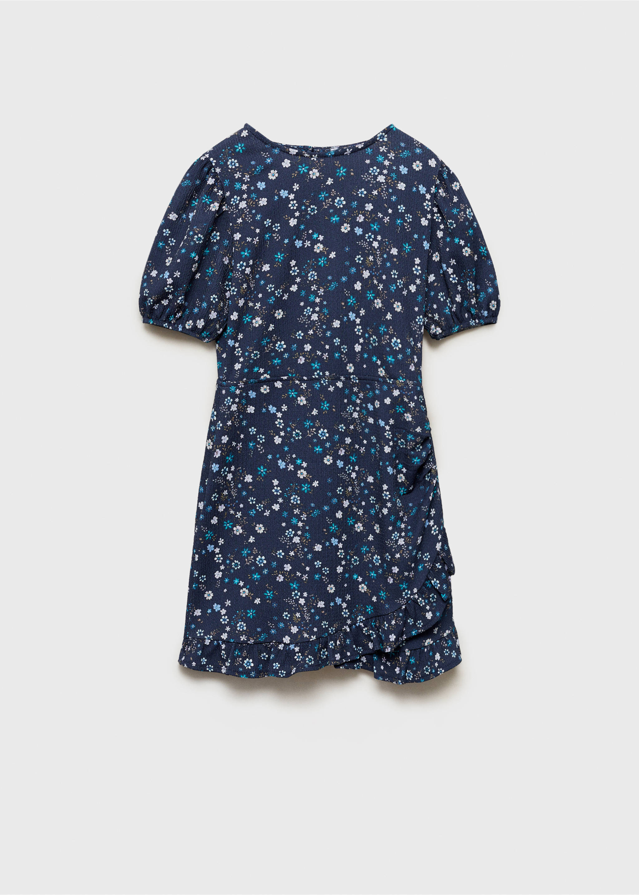 Rochie scurtă cu flori - Articol fără model, Bleumarin închis. Ref: 87075953-00.