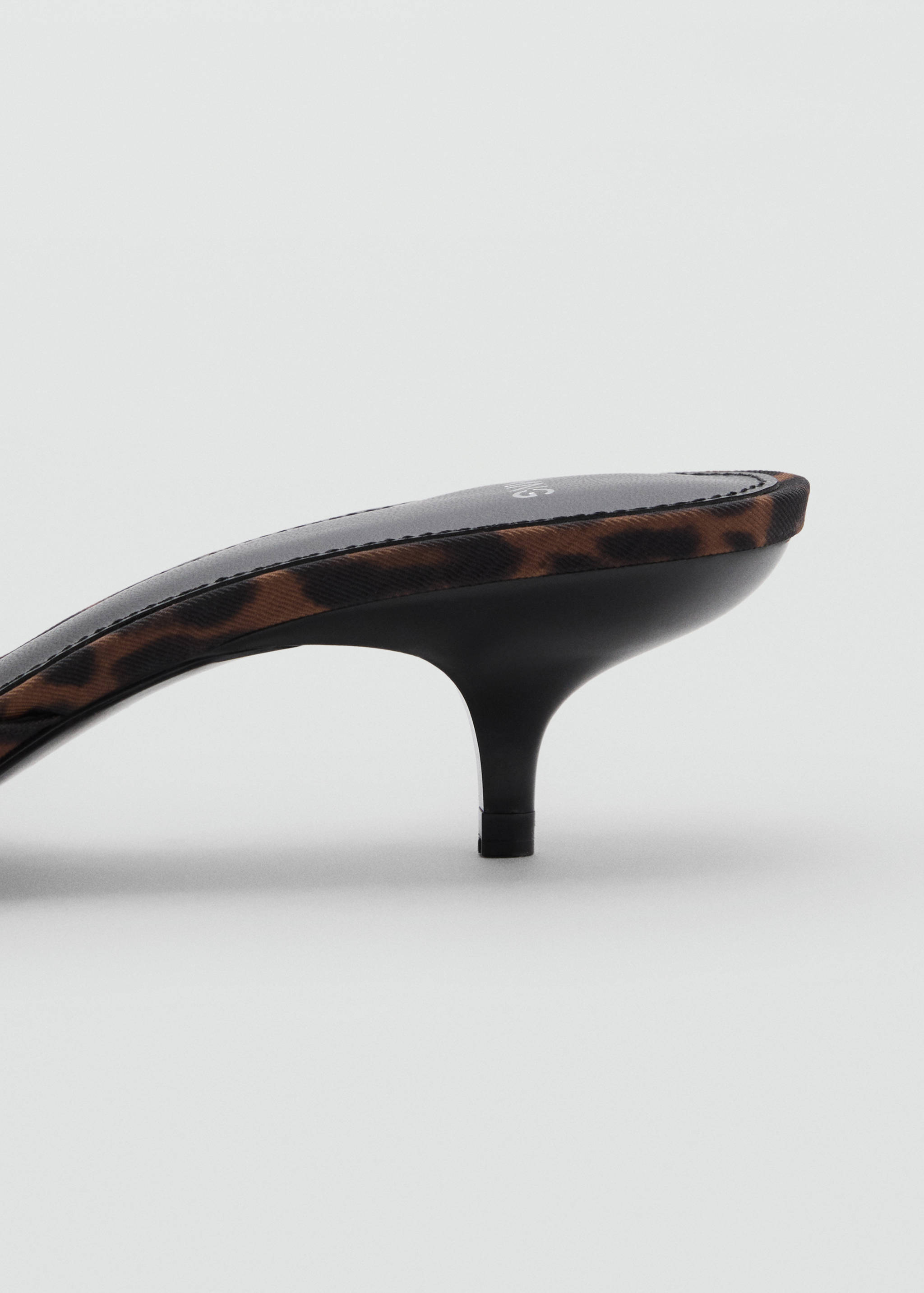 Sandály na podpatku kitten se zvířecím podpatkem - Detail zboží 2