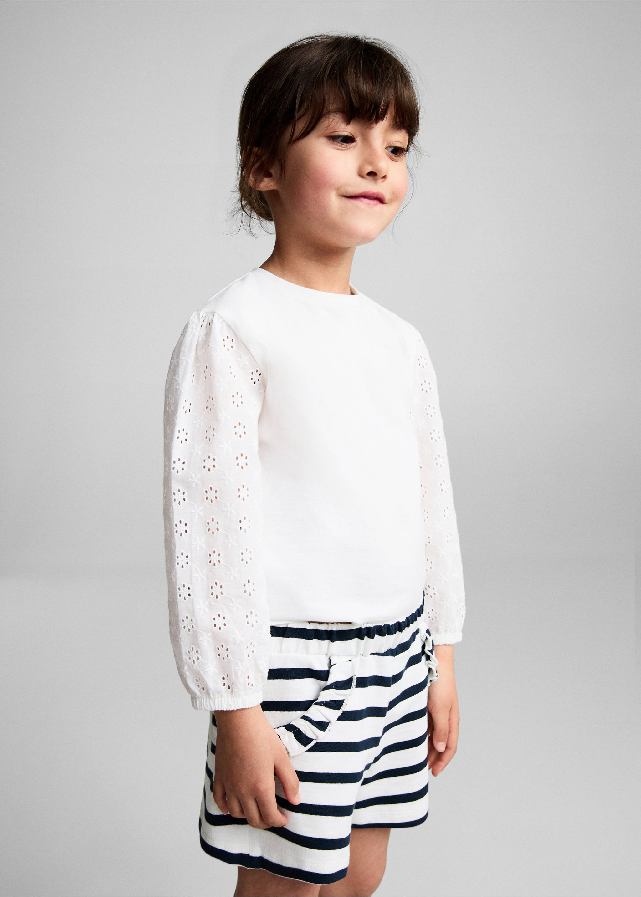 Stripe-print shorts - Medium plane, Dark Navy. Ref: 87075962-00.