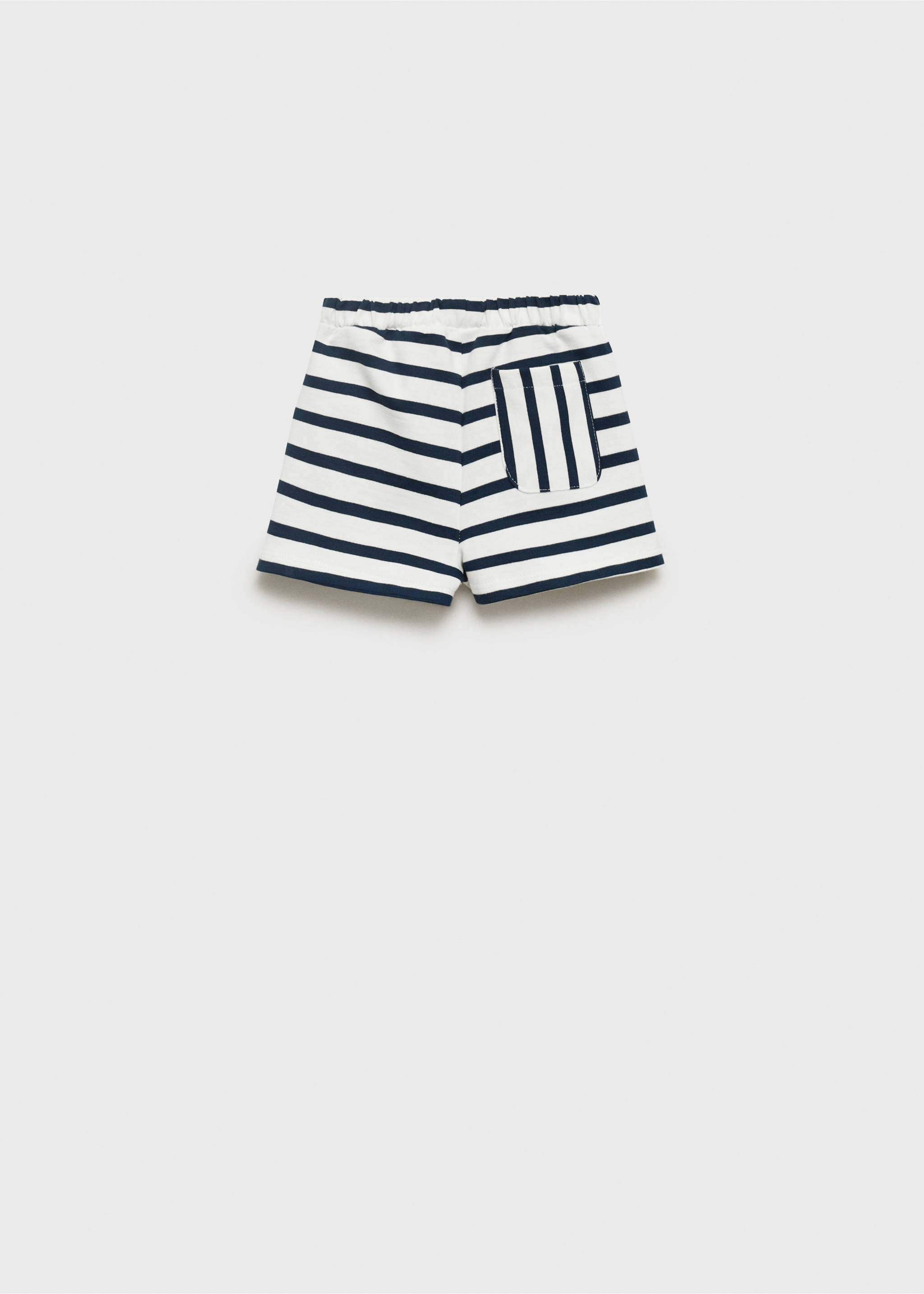 Stripe-print shorts - Reverse of the article, Dark Navy. Ref: 87075962-00.