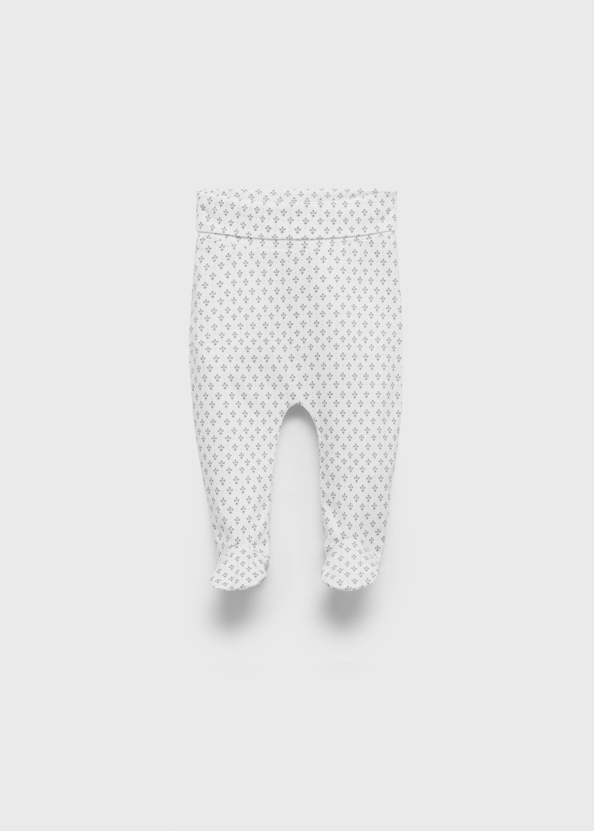 Gemusterte Baumwoll-Strampelhose - Artikel ohne Model