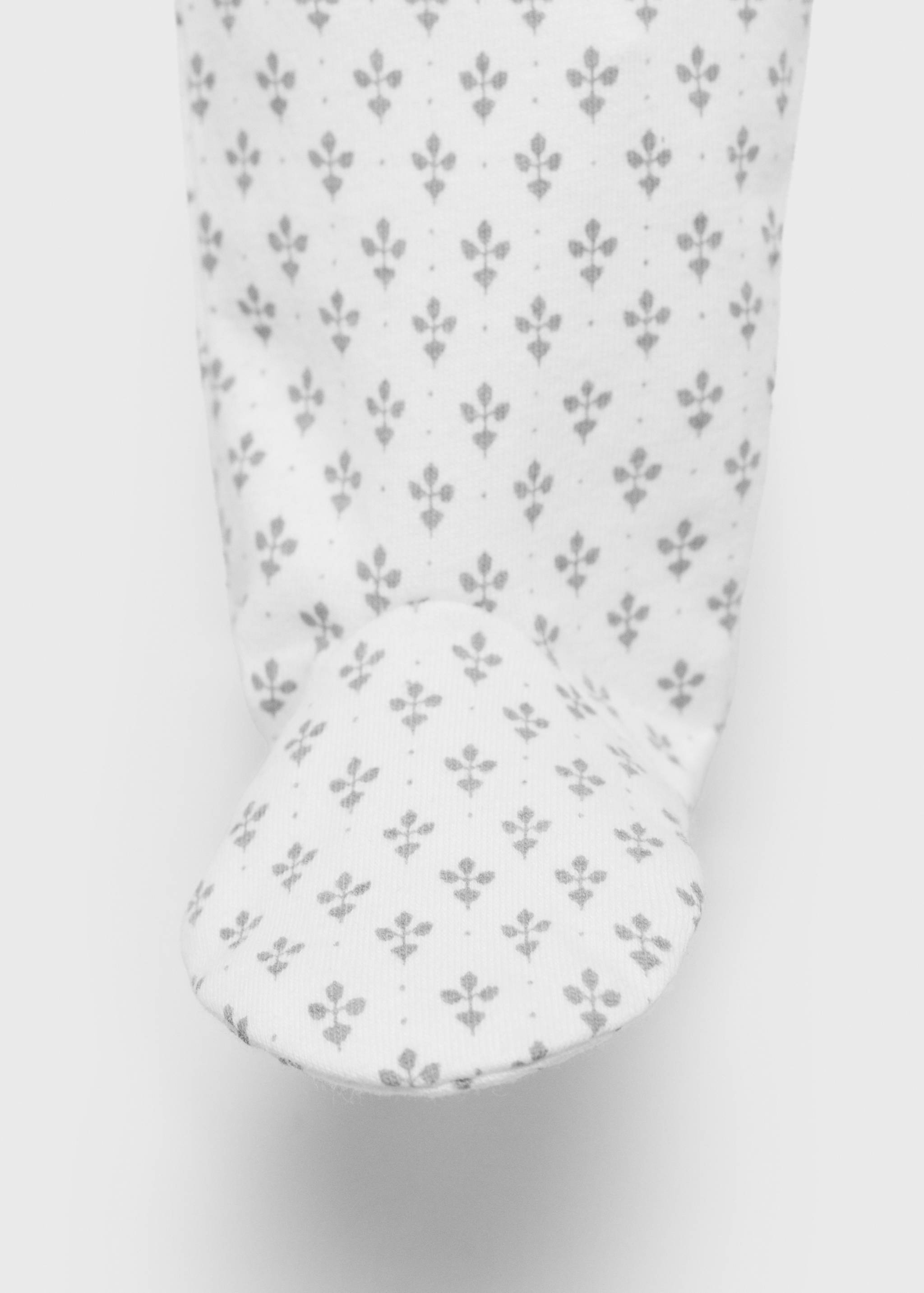 Gemusterte Baumwoll-Strampelhose - Detail des Artikels 0