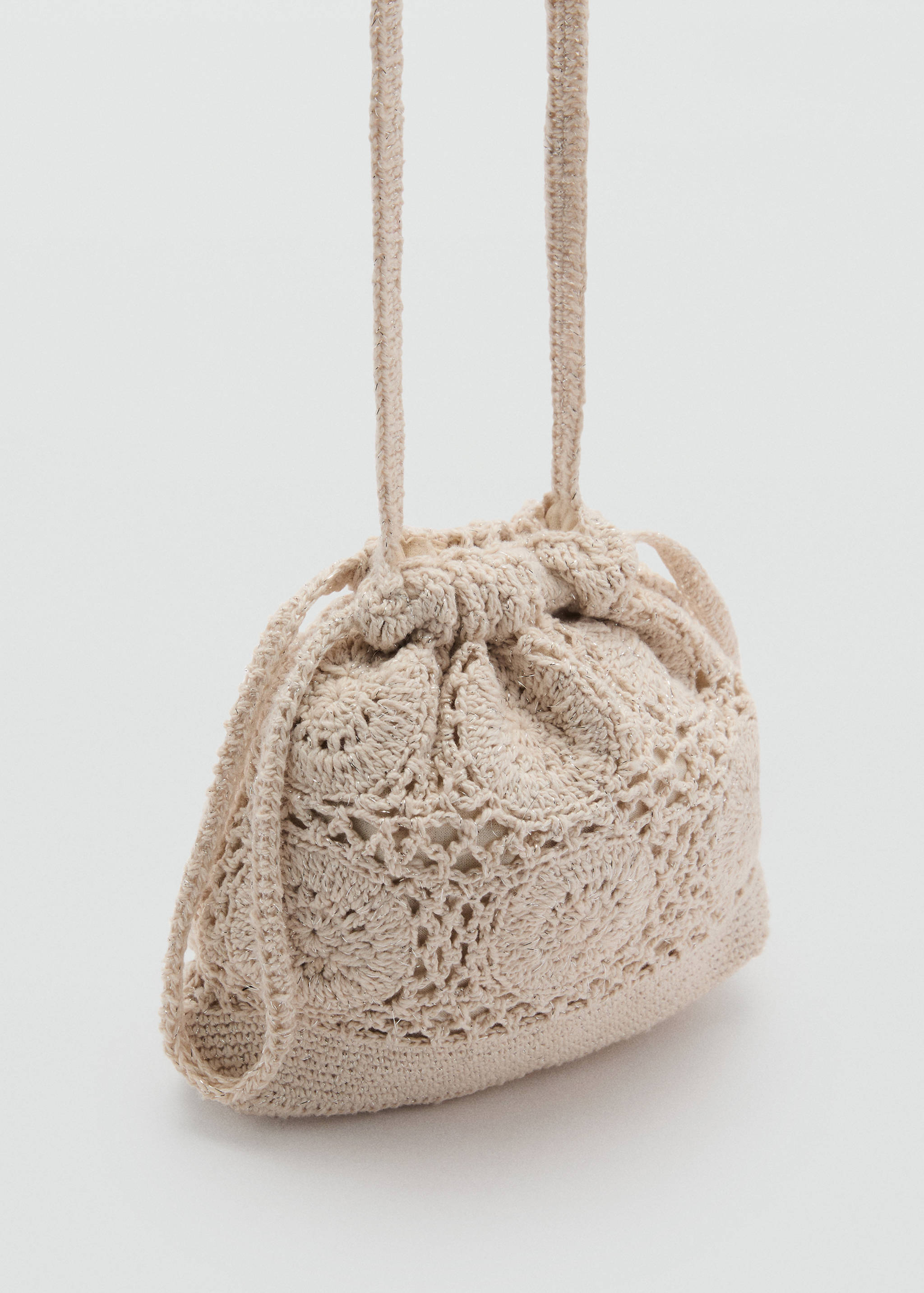 Bolso saco crochet - Plano medio