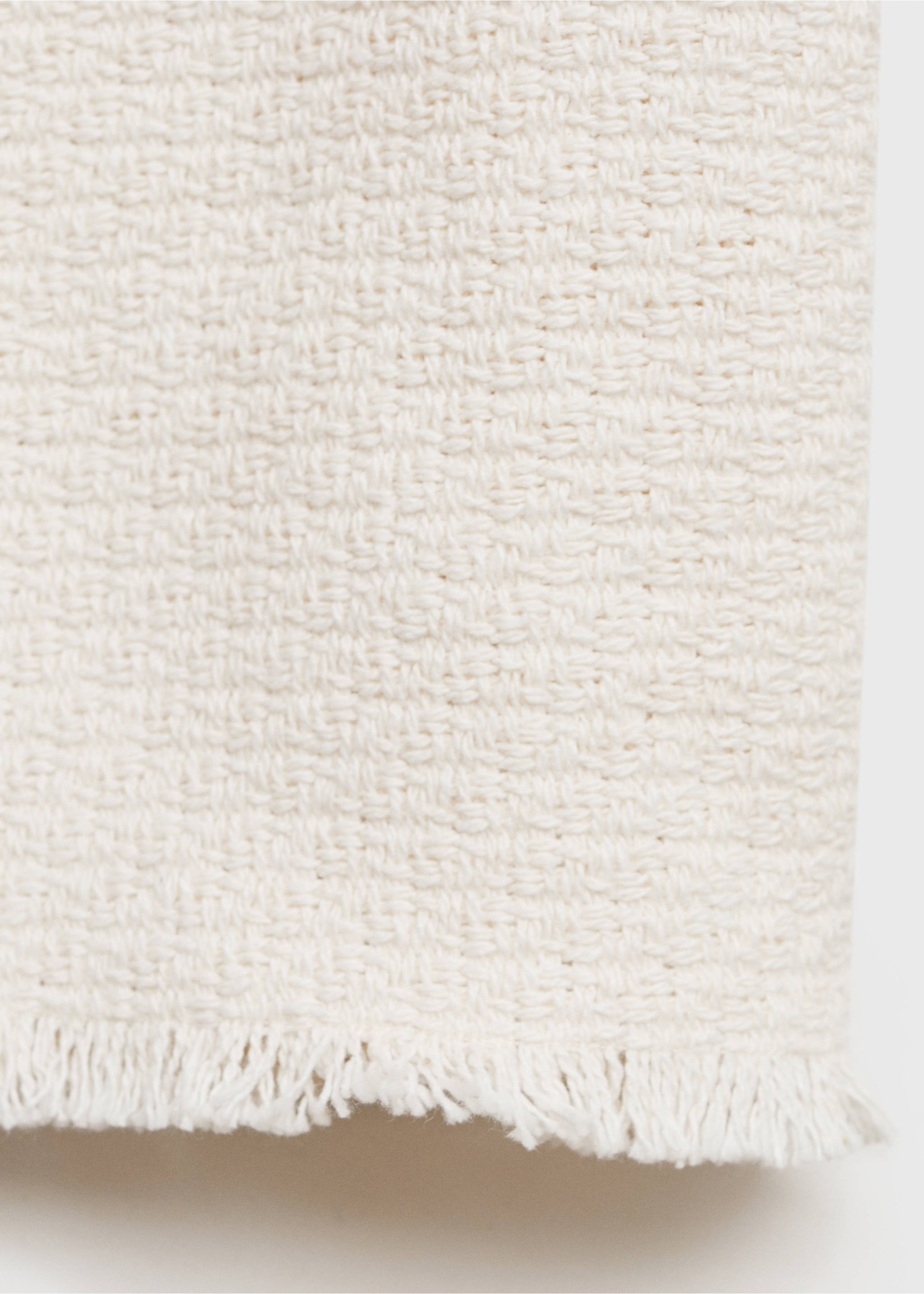Cropped textured jacket - Details of the article 0, Off White. Ref: 87075984-00.