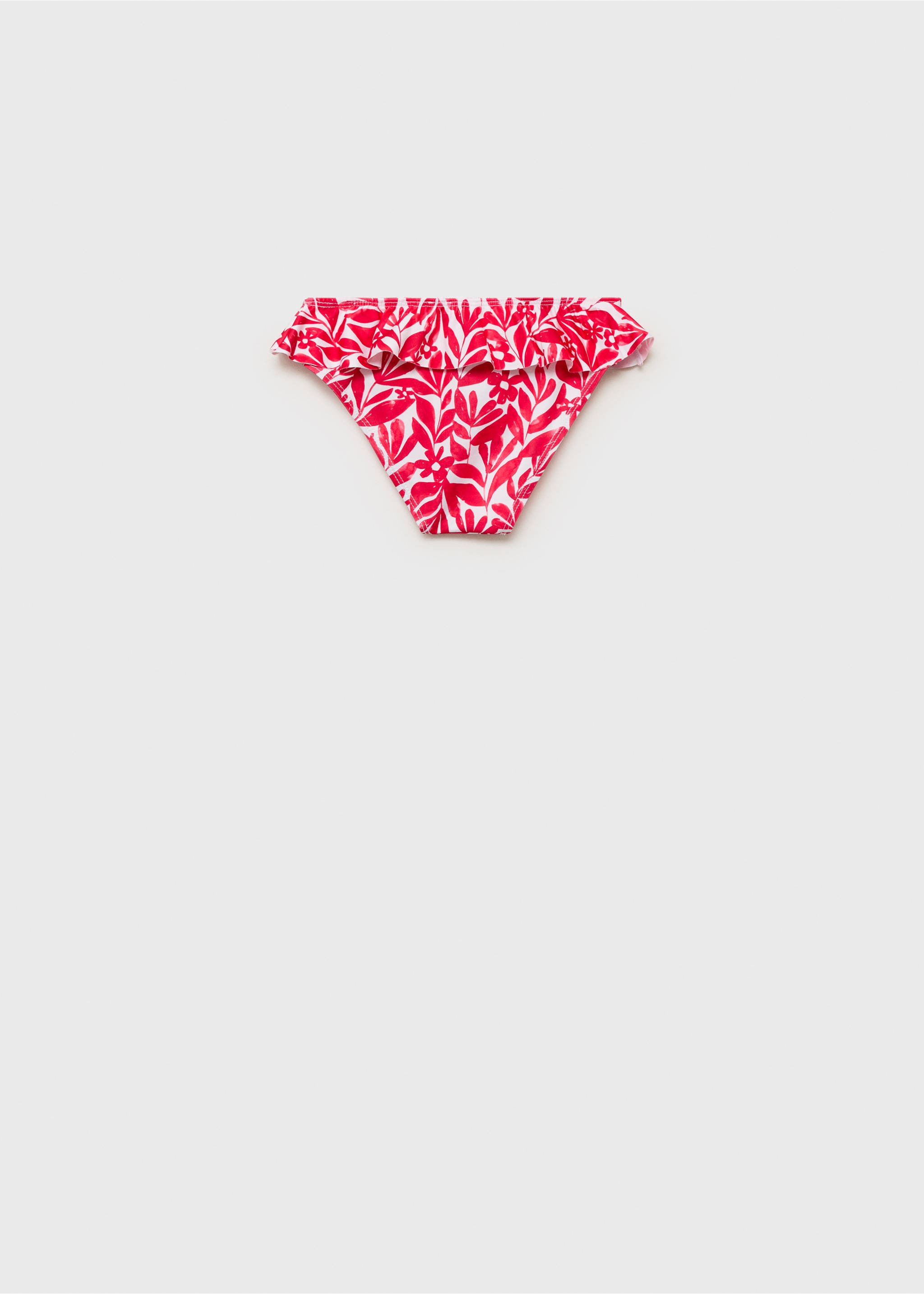 Bikini bottoms with ruffles - Reverse of the article, Red. Ref: 87075986-00.
