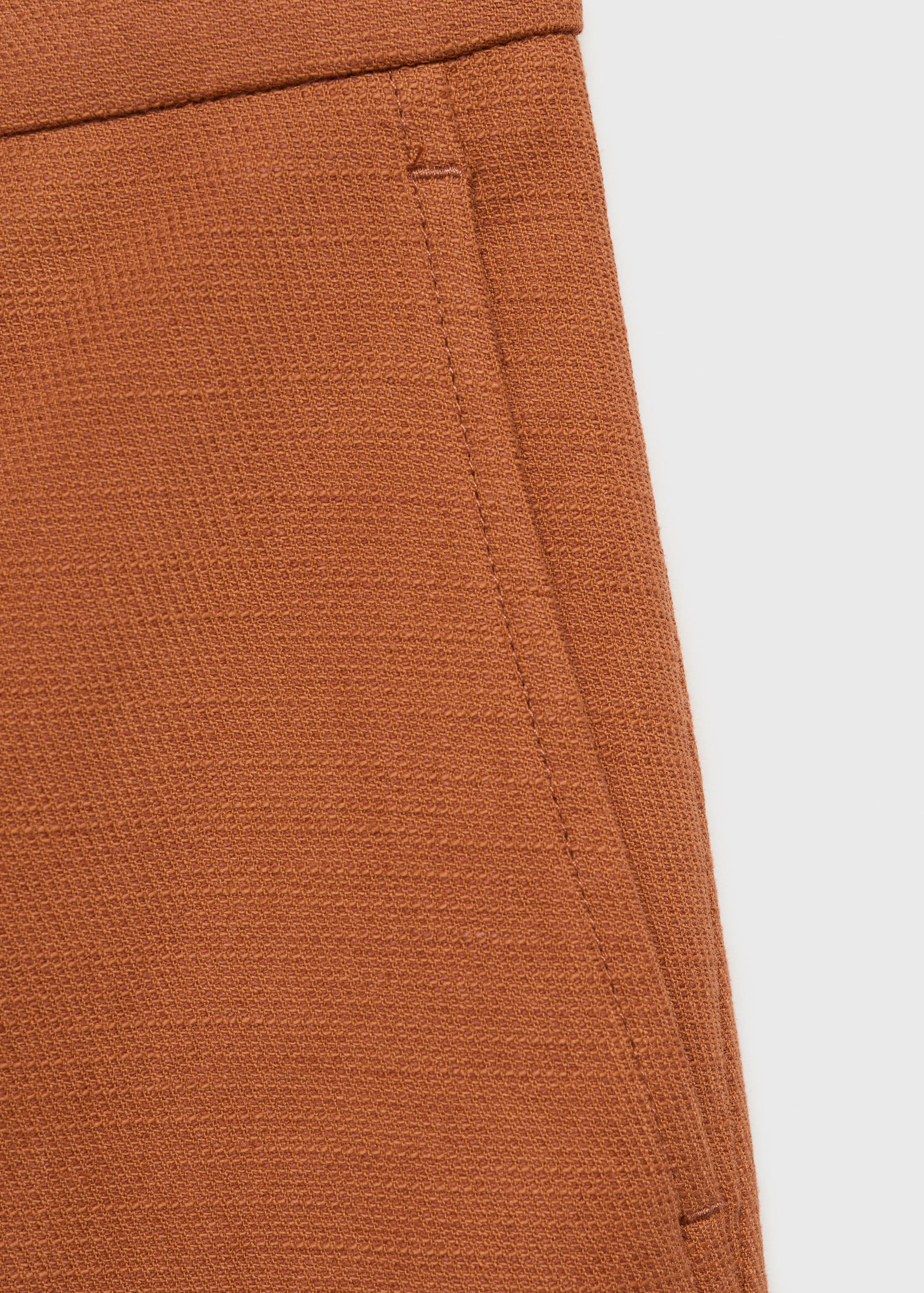 Cotton and linen-blend suit pants - Details of the article 0