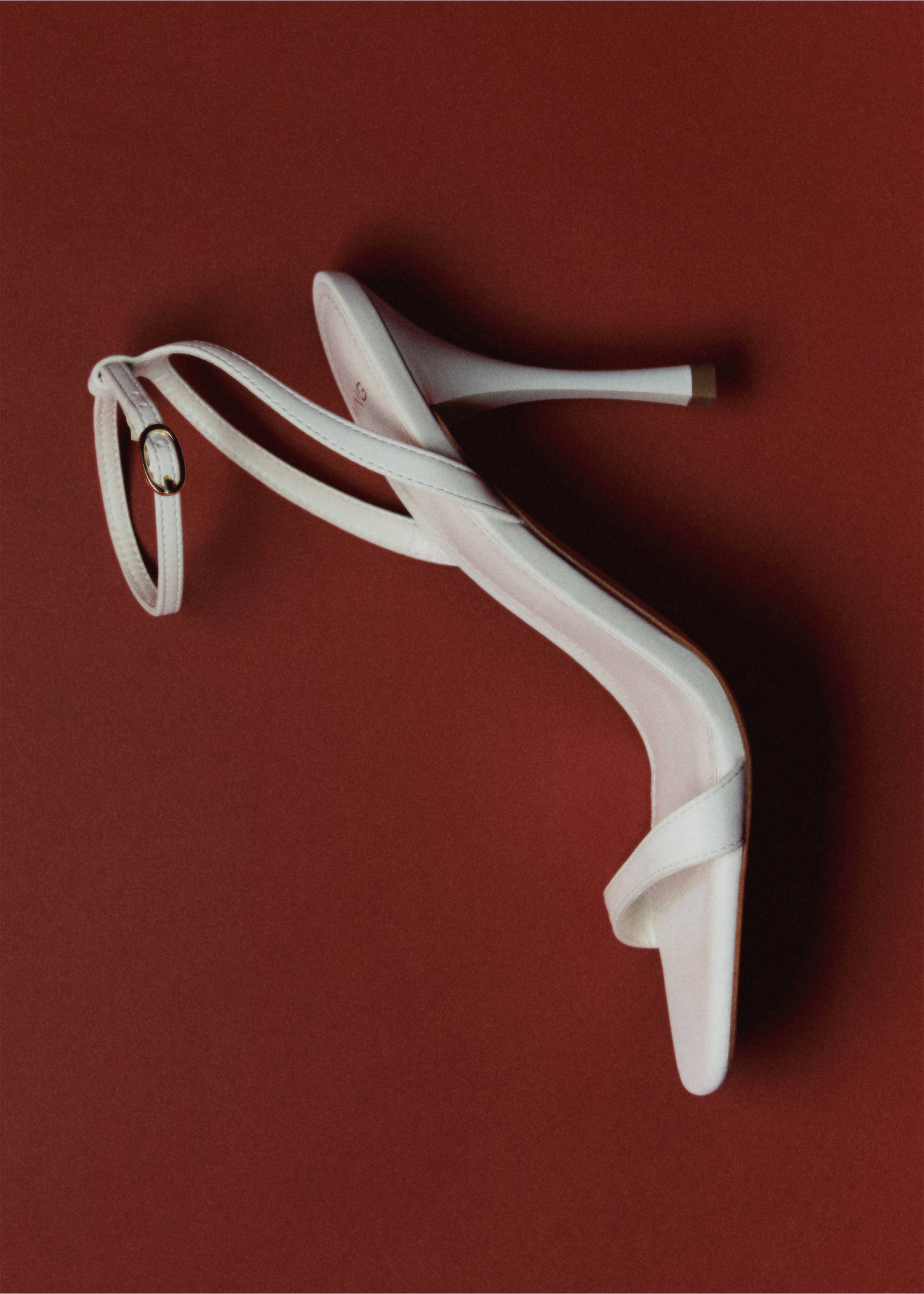 Strappy heeled sandals - General plane, Ecru. Ref: 87076339-00.