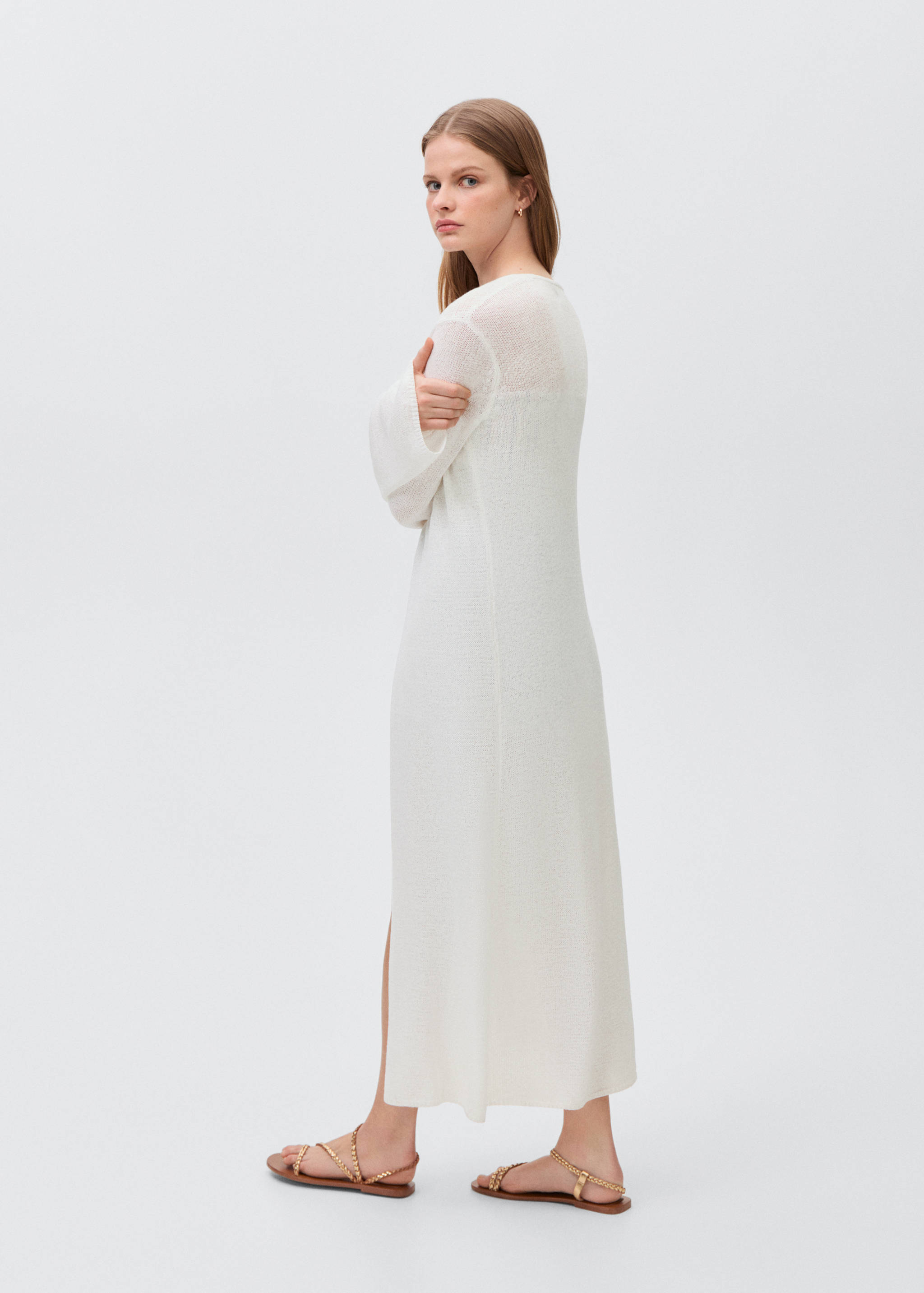 Cárdigan largo punto - Reverso del artículo