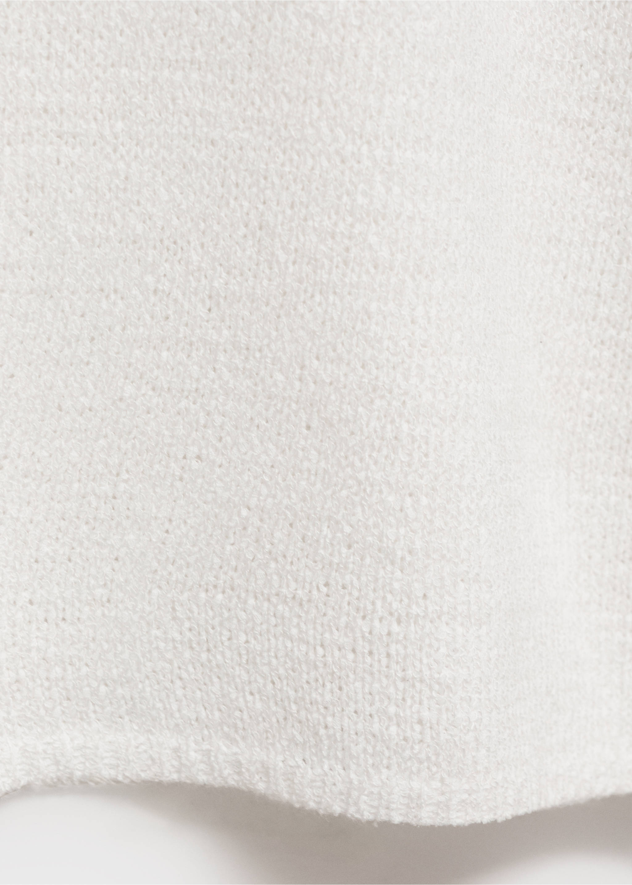 Lange Strickjacke - Detail des Artikels 0, Cremeweiß. Ref: 87076344-00.