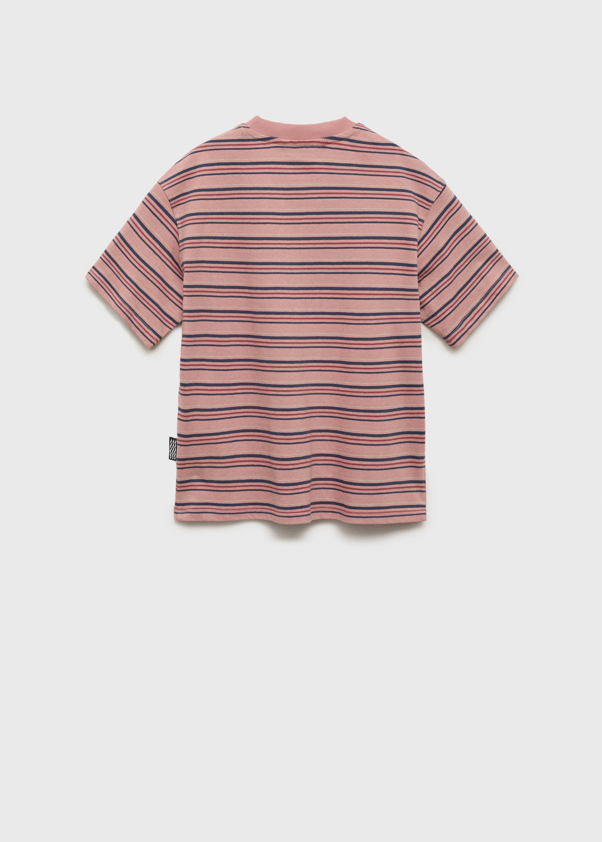 Striped cotton T-shirt - Reverse of the article