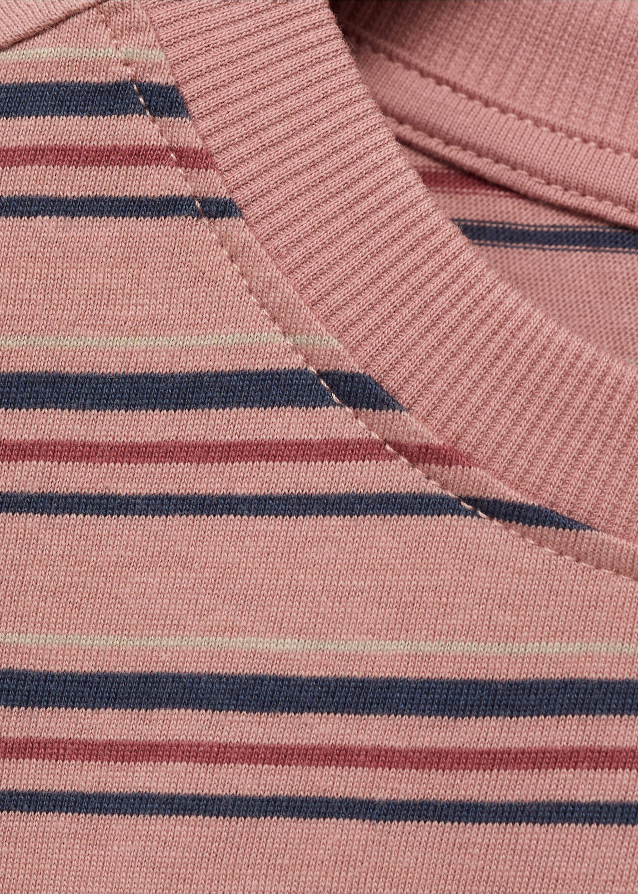 Prugasta pamučna majica - Detalji artikla 8, Boja višnje. Ref: 87076345-00.