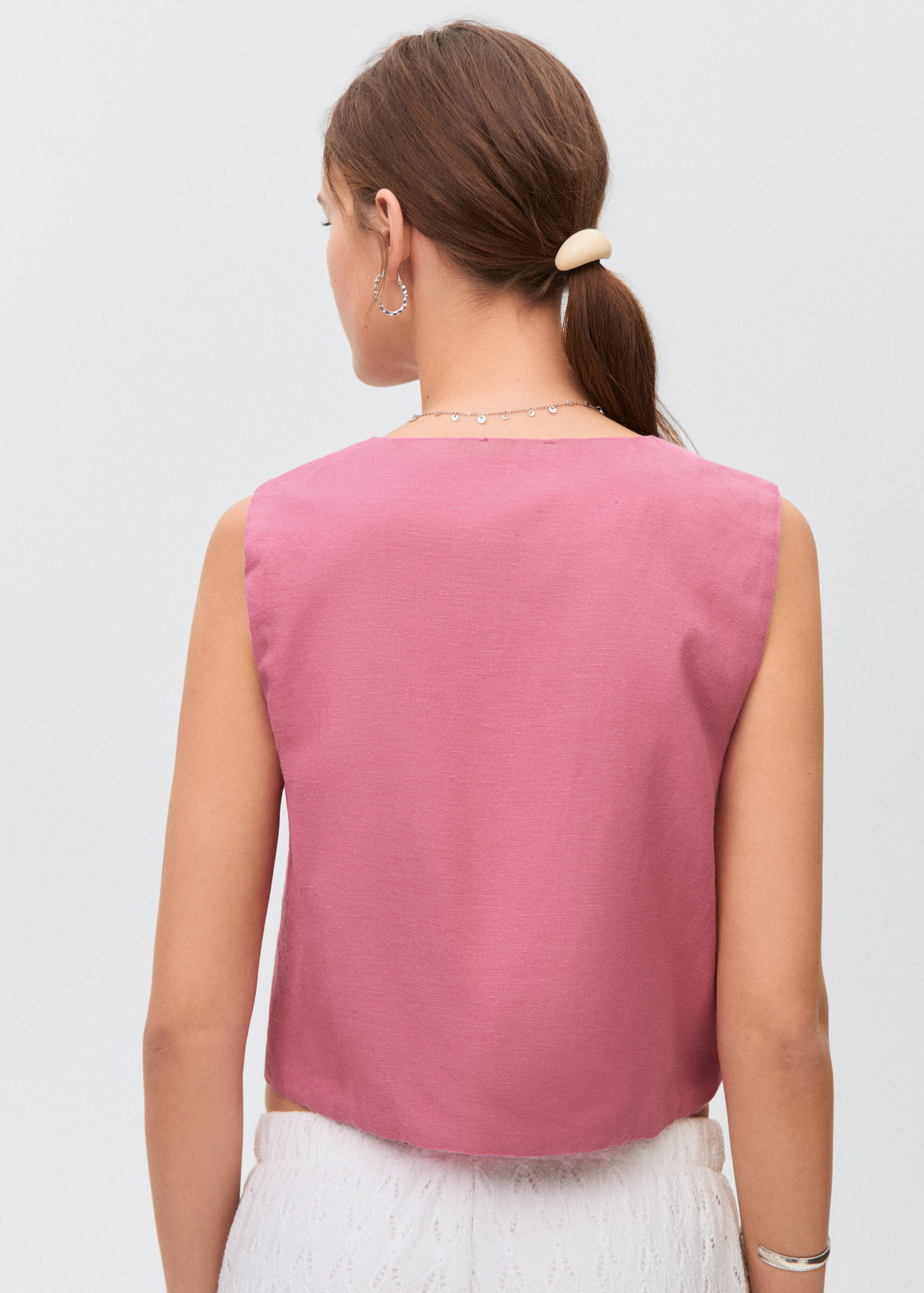 Armilla brodat llaços - Revers de l'article