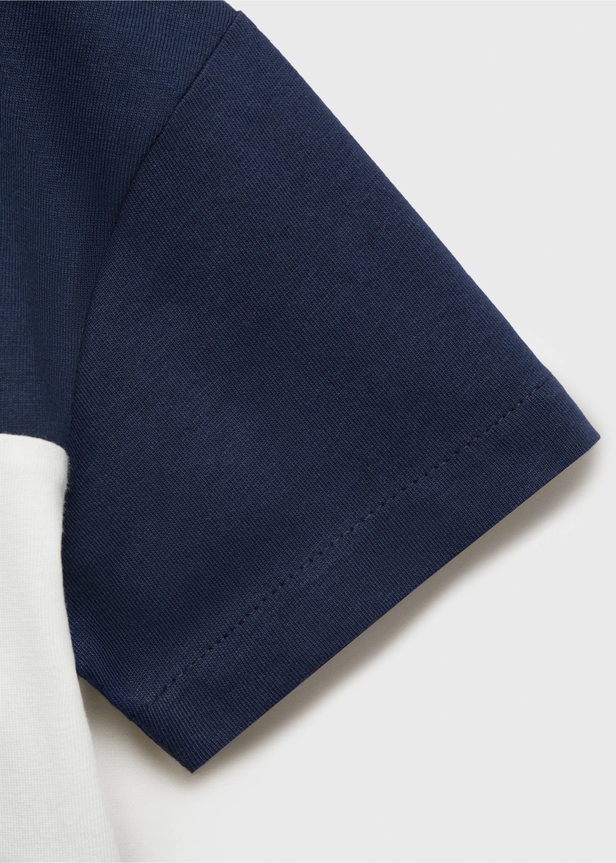 Striped cotton polo shirt - Details of the article 0, Dark Navy. Ref: 87076350-00.