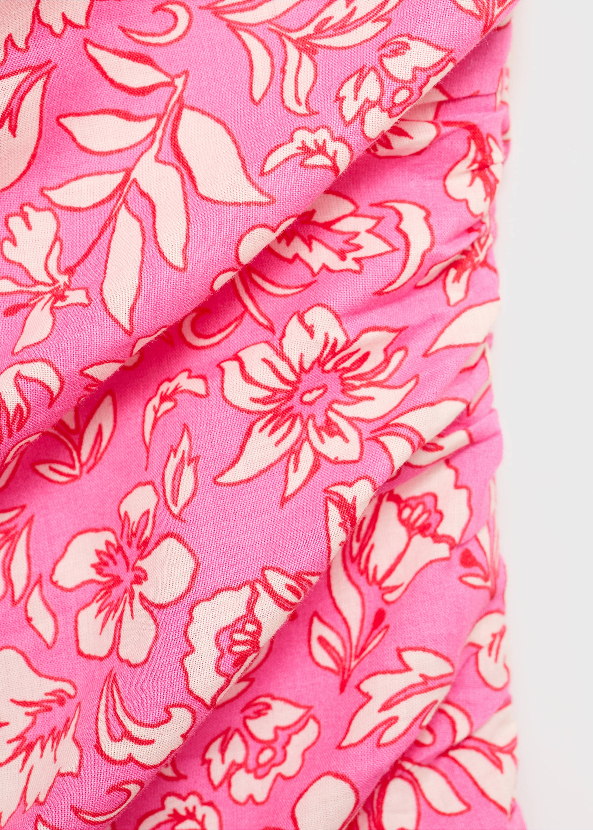 Vestit asimètric drapejat - Detall de l'article 0, Rosa. Ref: 87076356-00.