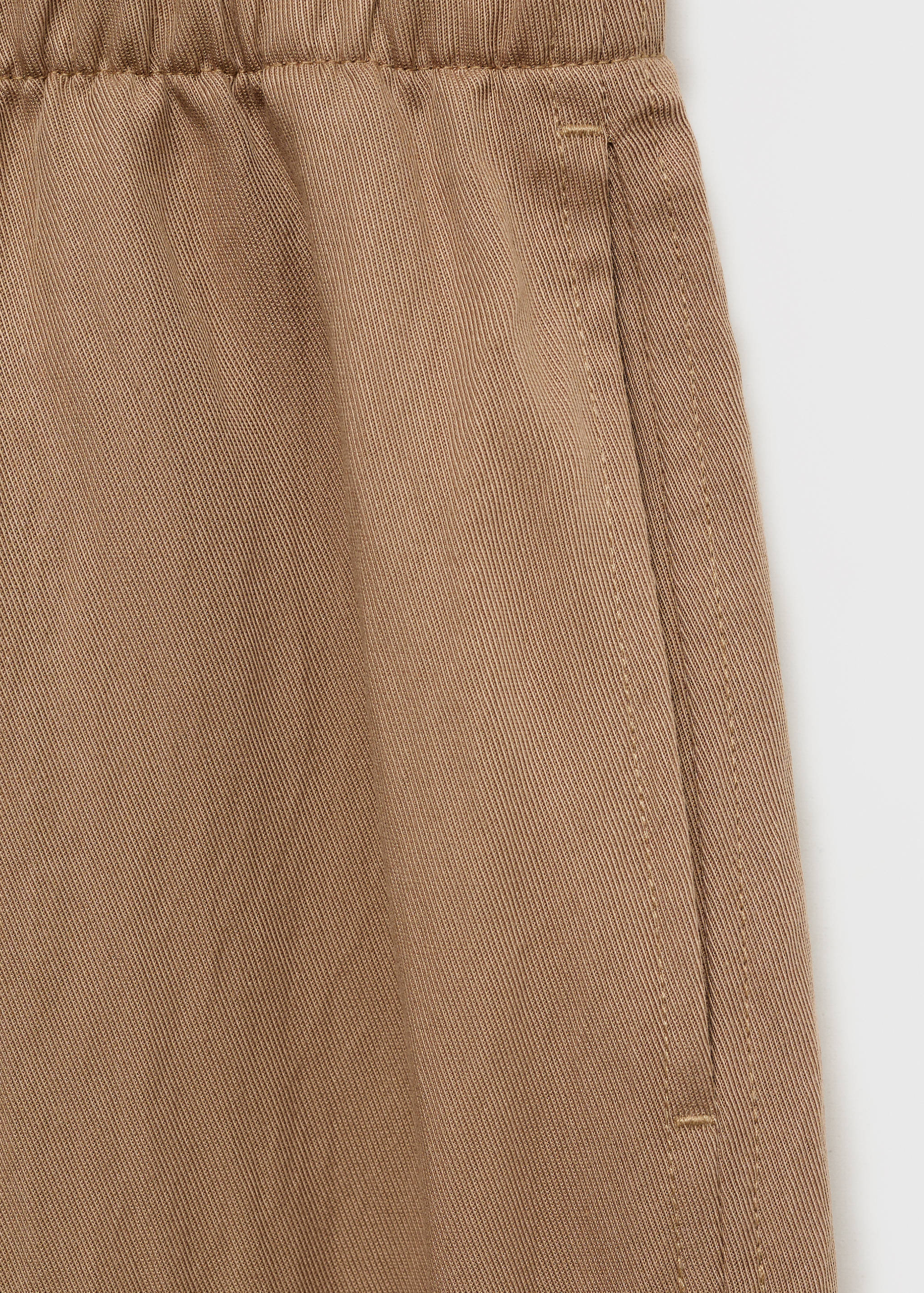 Straight-fit lyocell textured trousers - Details of the article 8