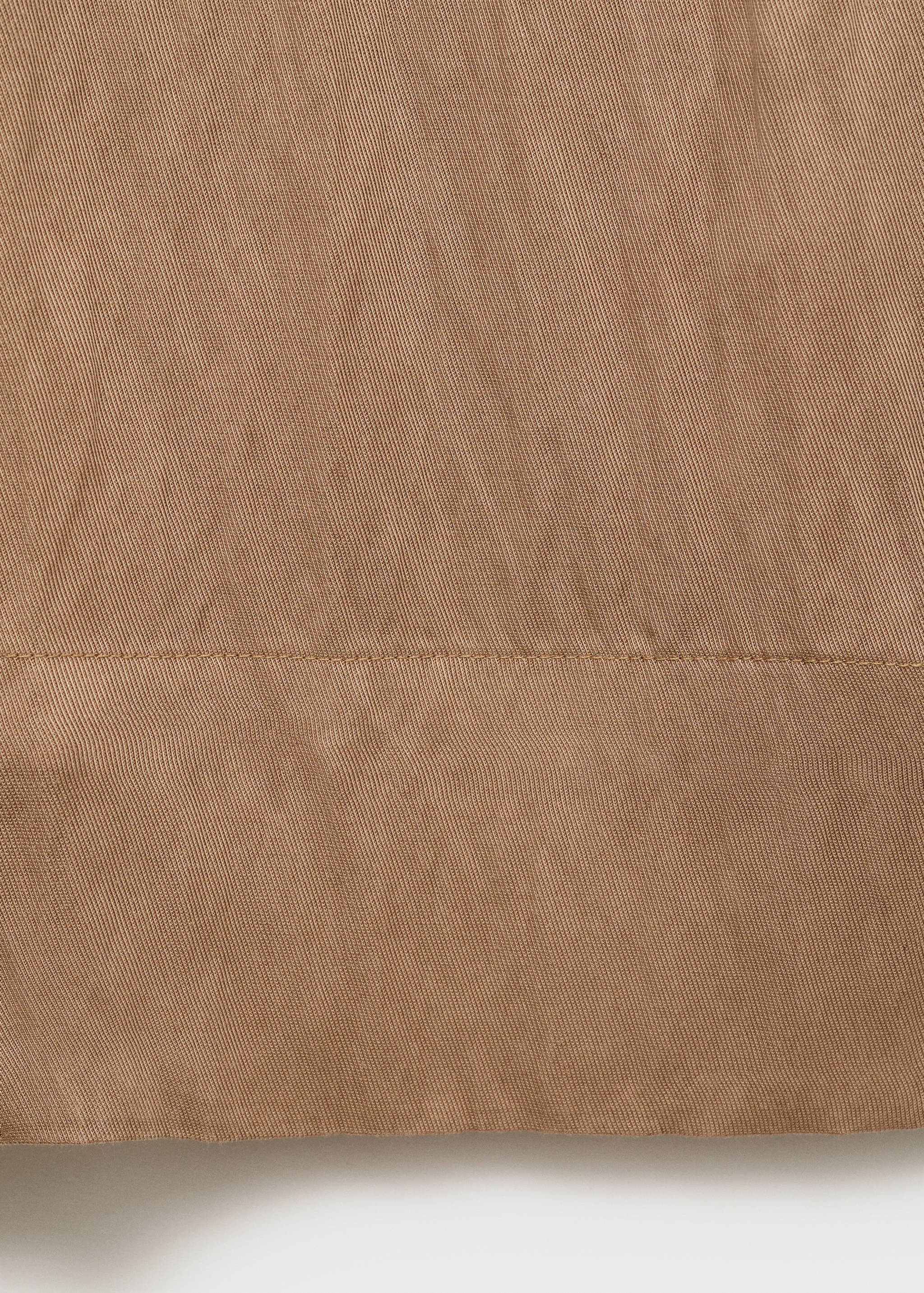 Straight-fit lyocell textured trousers - Details of the article 0