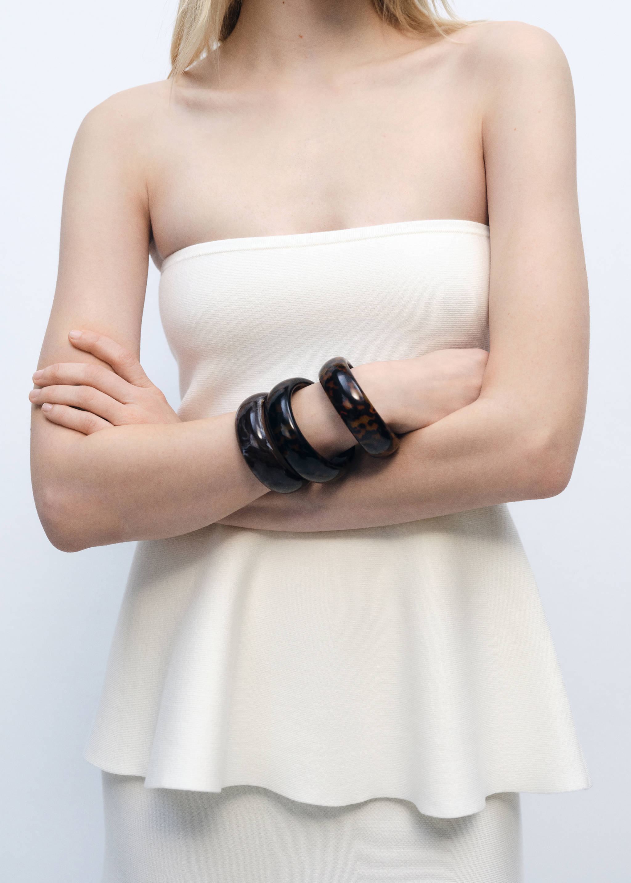 Fine-knit peplum top - Details of the article 6