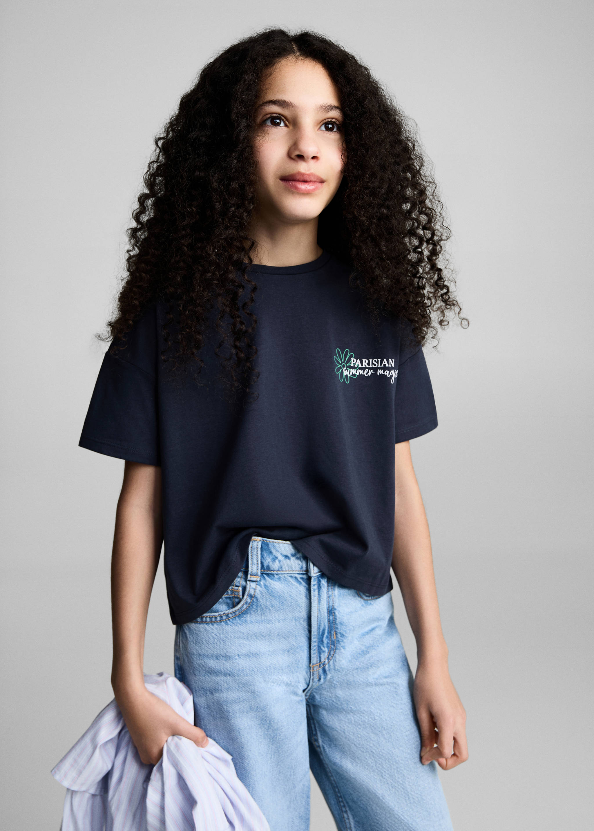 T-shirt coton message - Plan moyen