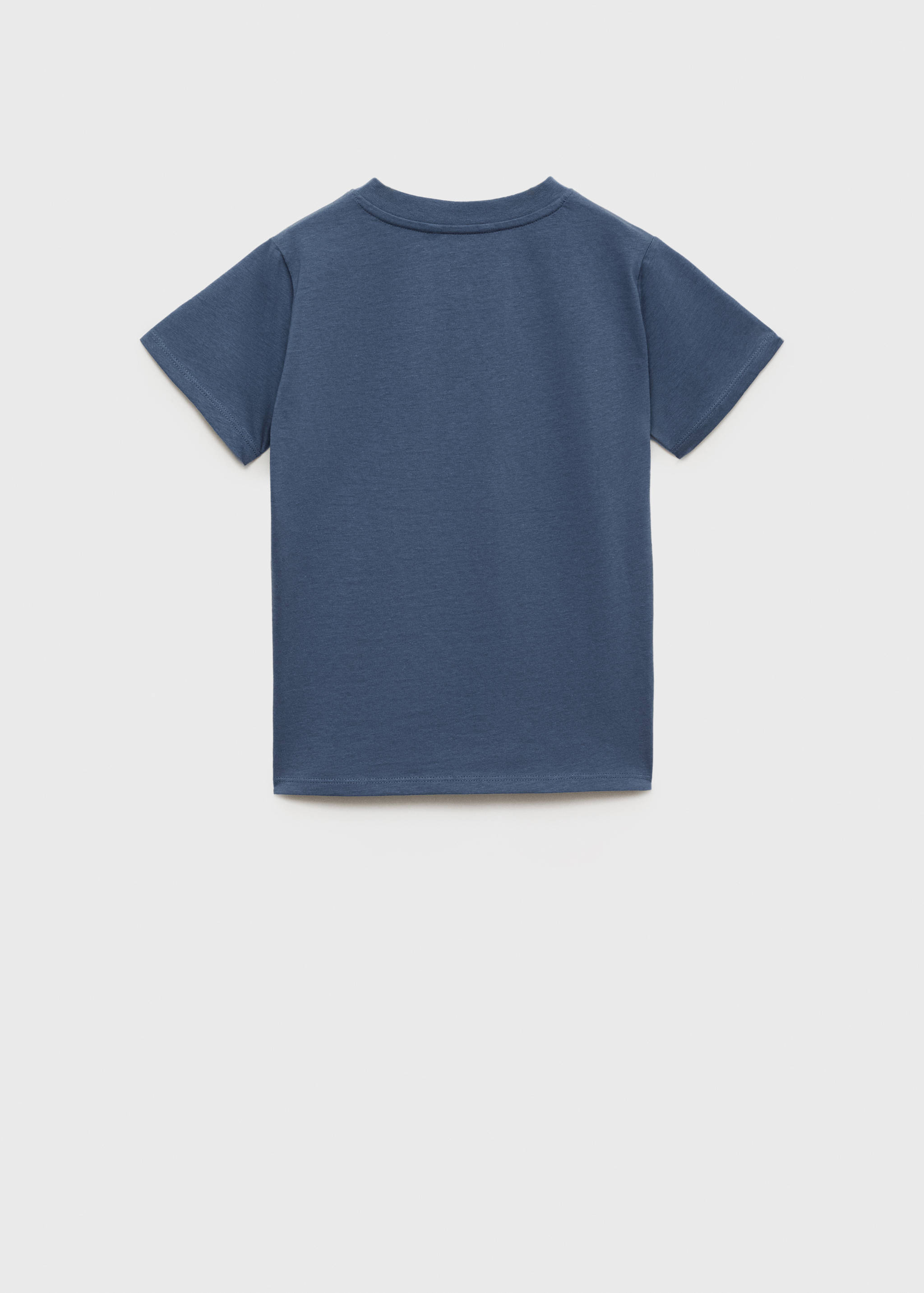 Buttoned cotton T-shirt - Reverse of the article