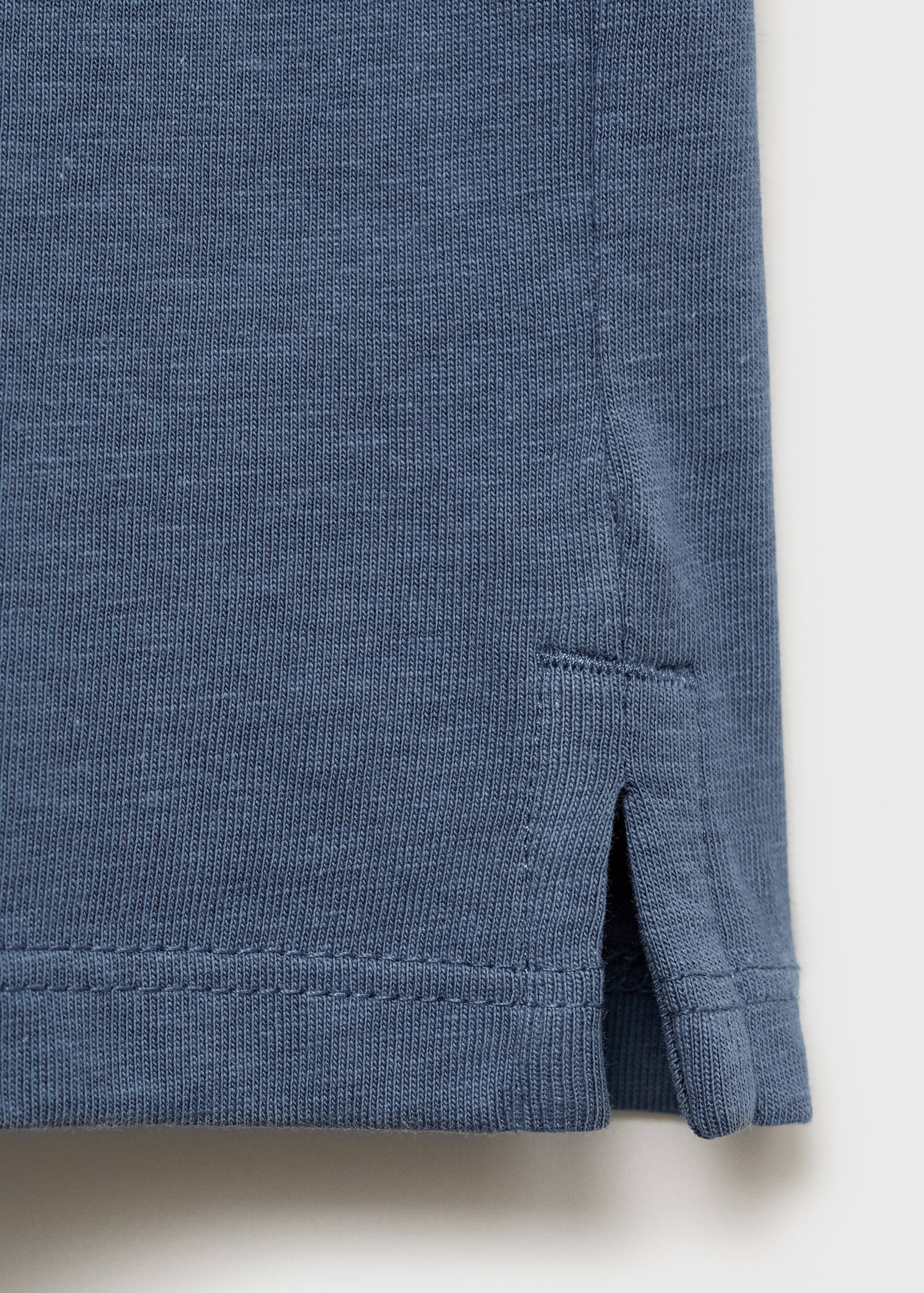 Buttoned cotton T-shirt - Details of the article 0