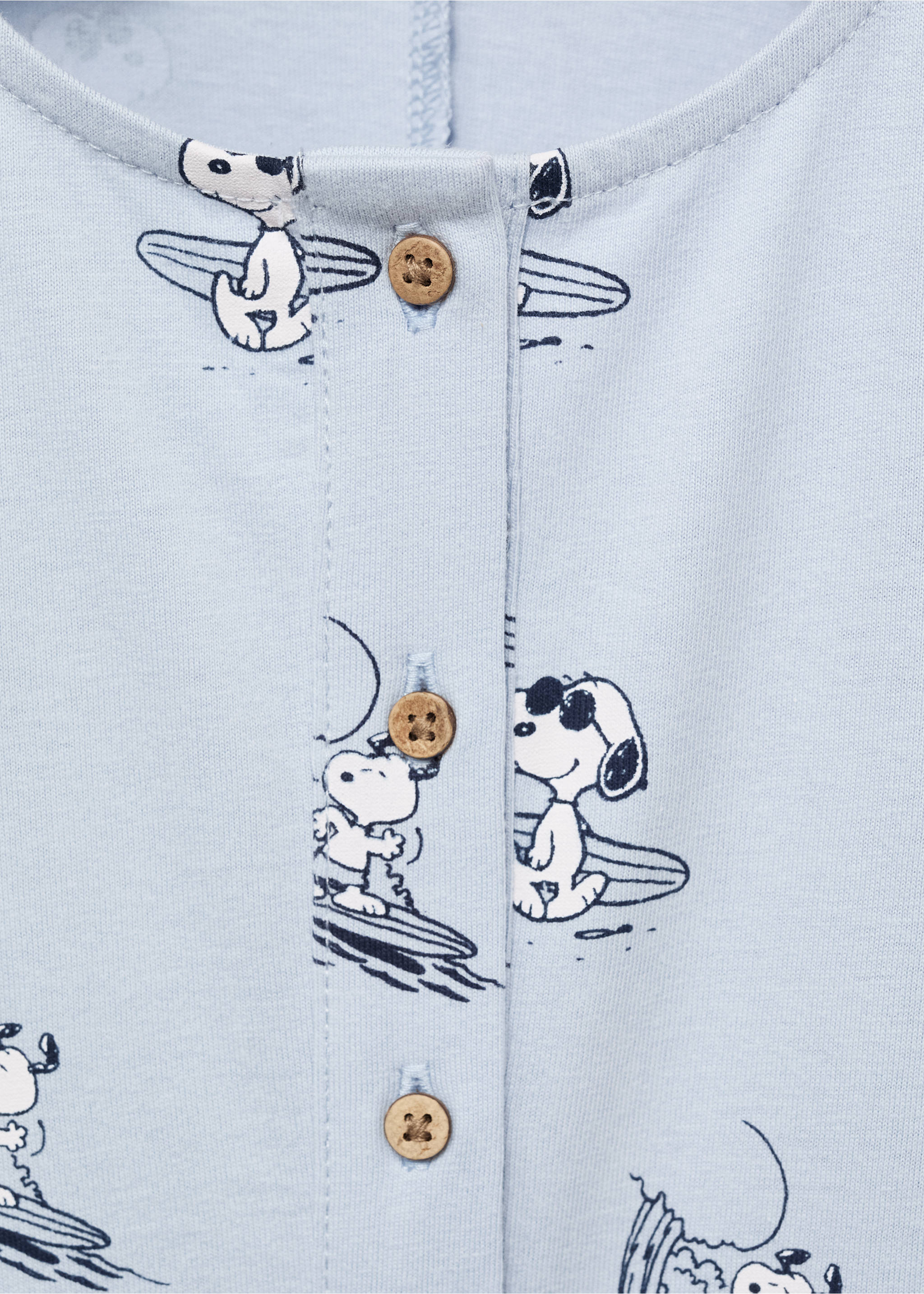 Snoopy short pyjamas - Details of the article 8, Blue. Ref: 87076718-00.