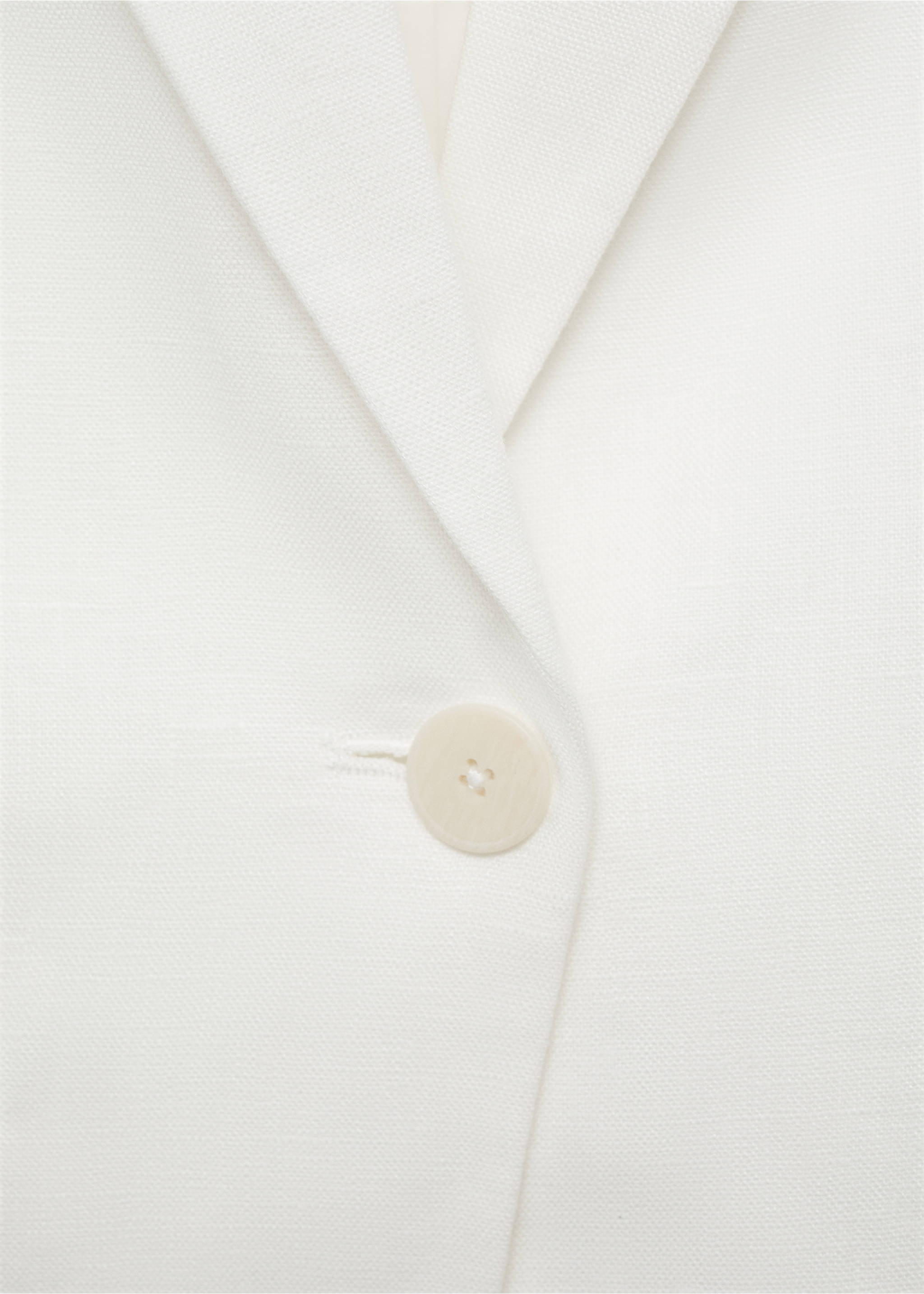 Blazer traje lino - Detalle del artículo 8, Blanco roto. Ref: 87077162-00.