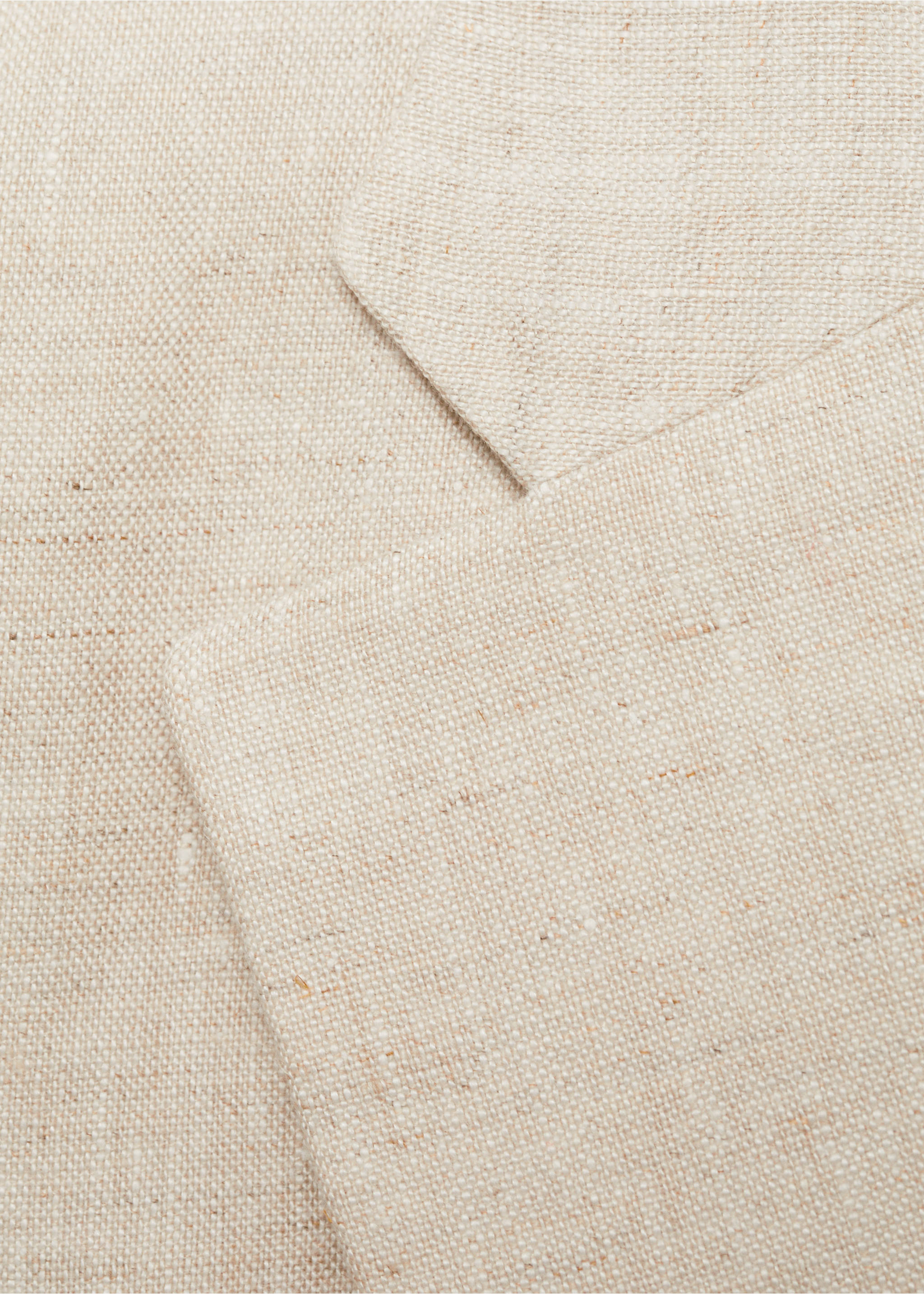 Linen suit jacket - Details of the article 8, Light/Pastel Grey. Ref: 87077162-00.
