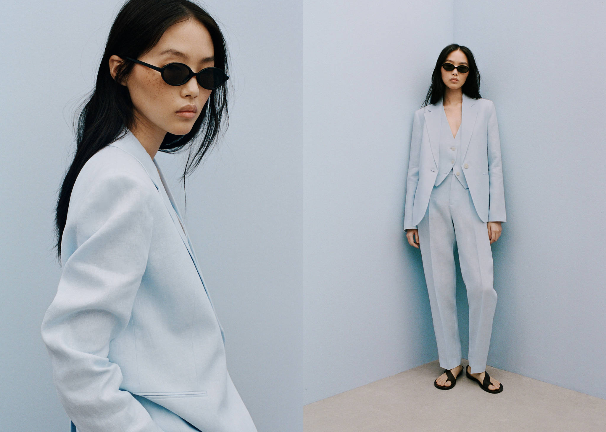 Linen suit jacket - Panoramic plane