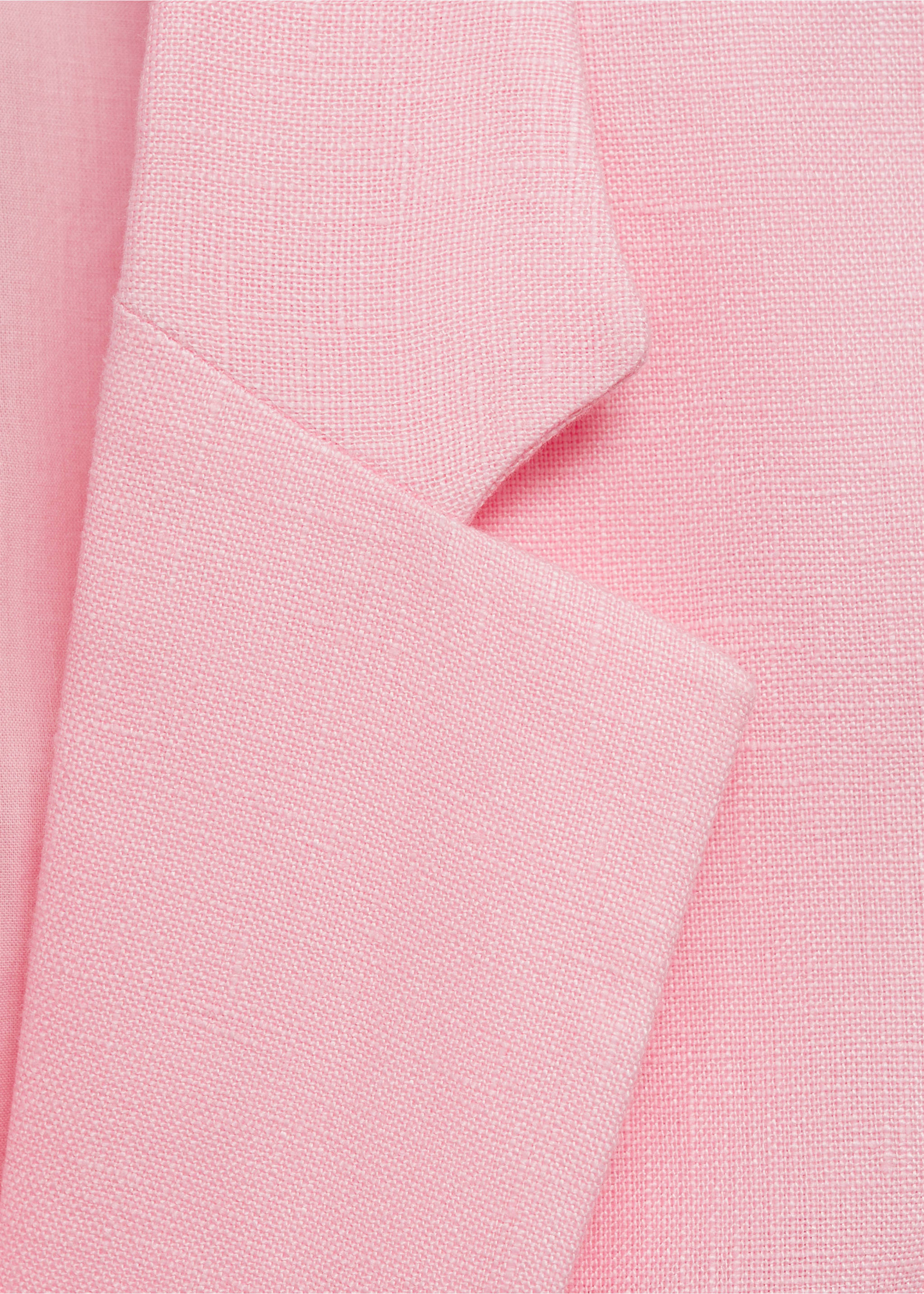 Blazer traje lino - Detalle del artículo 0, Rosa claro. Ref: 87077162-00.