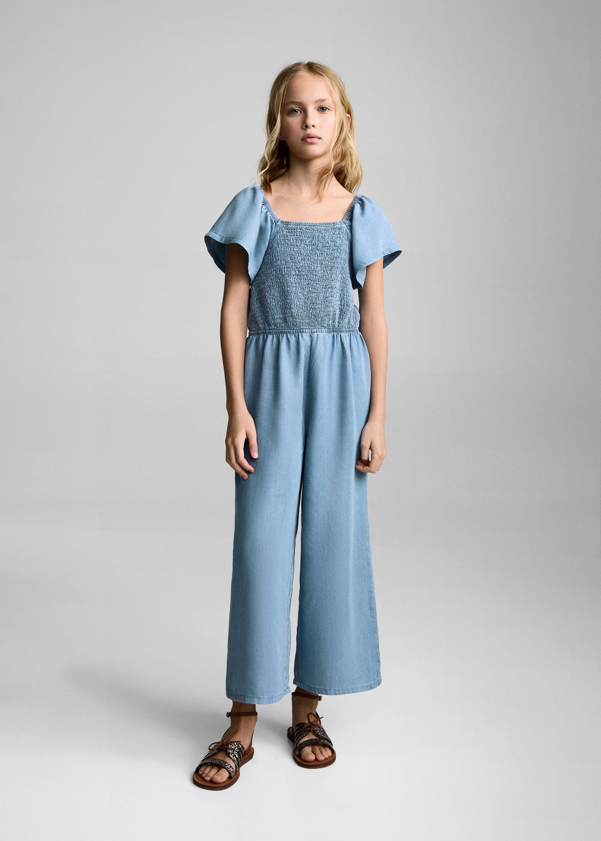 Ruched long jumpsuit - General plane