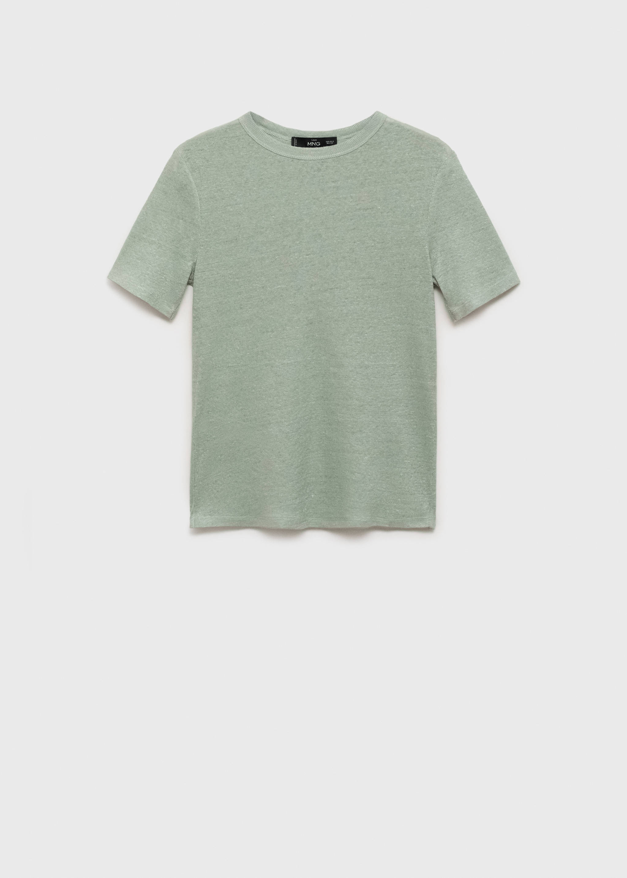 Fitted linen t-shirt - Article without model