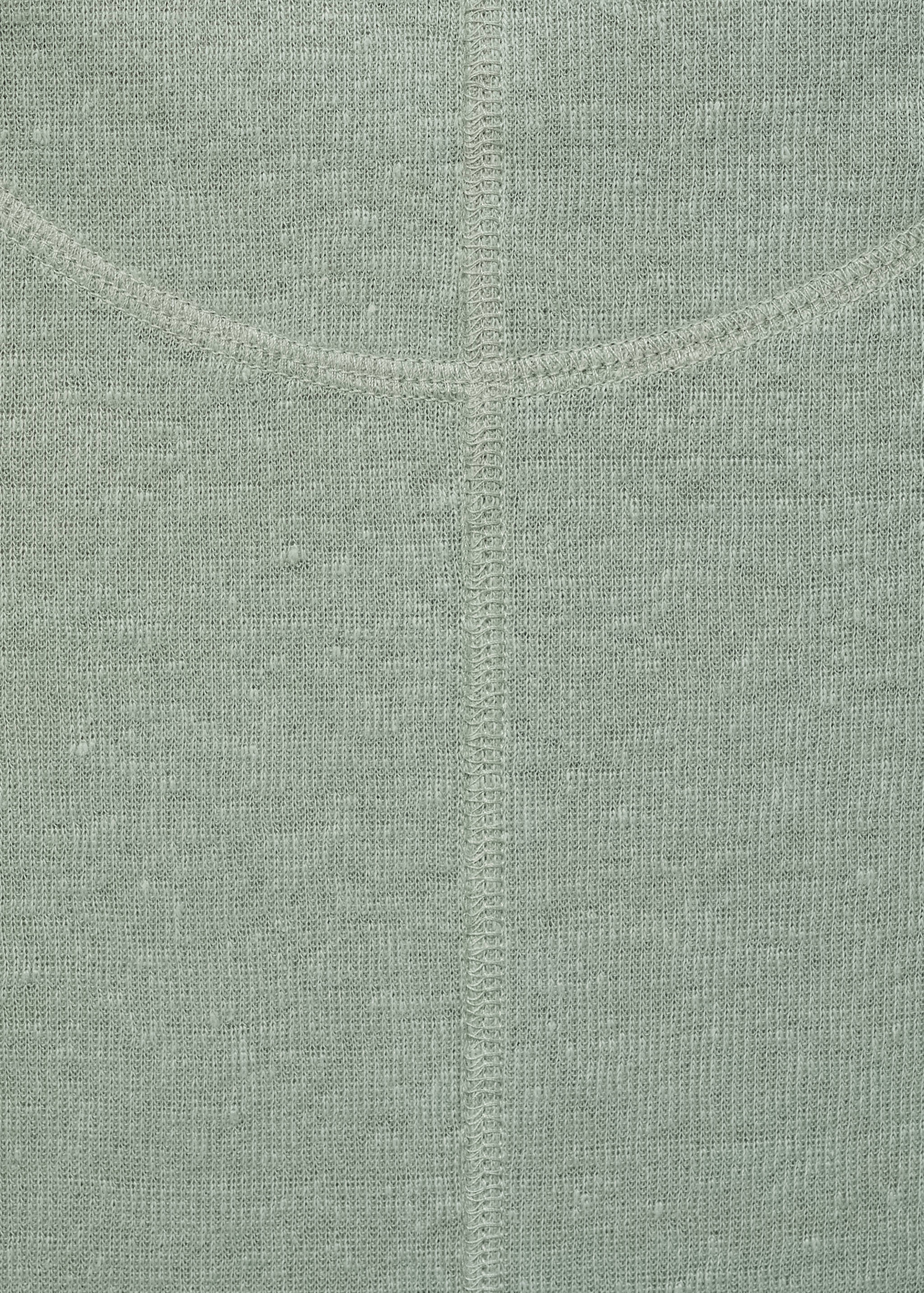 Fitted linen t-shirt - Details of the article 0