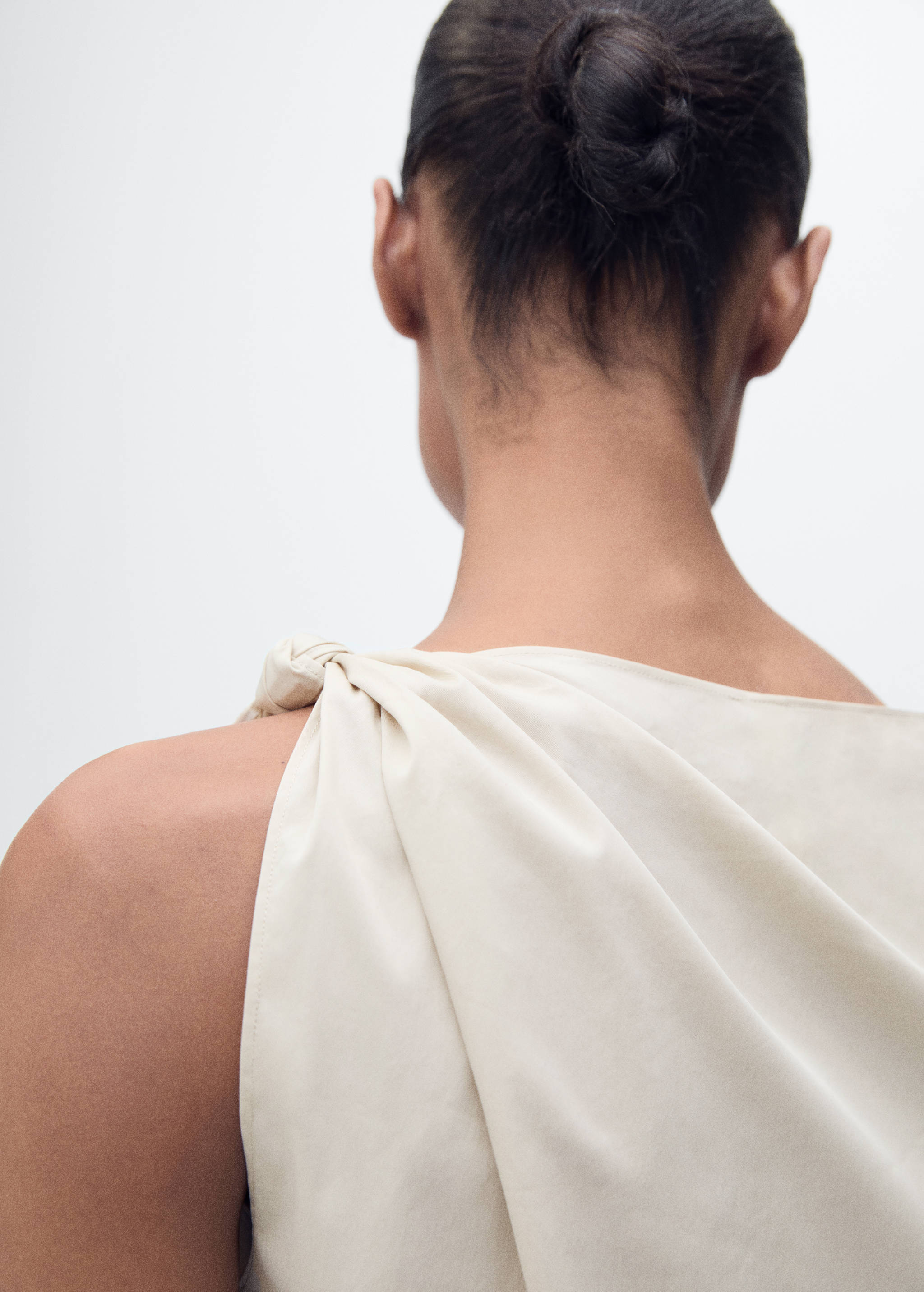 Knotted-hem cotton top - Details of the article 2