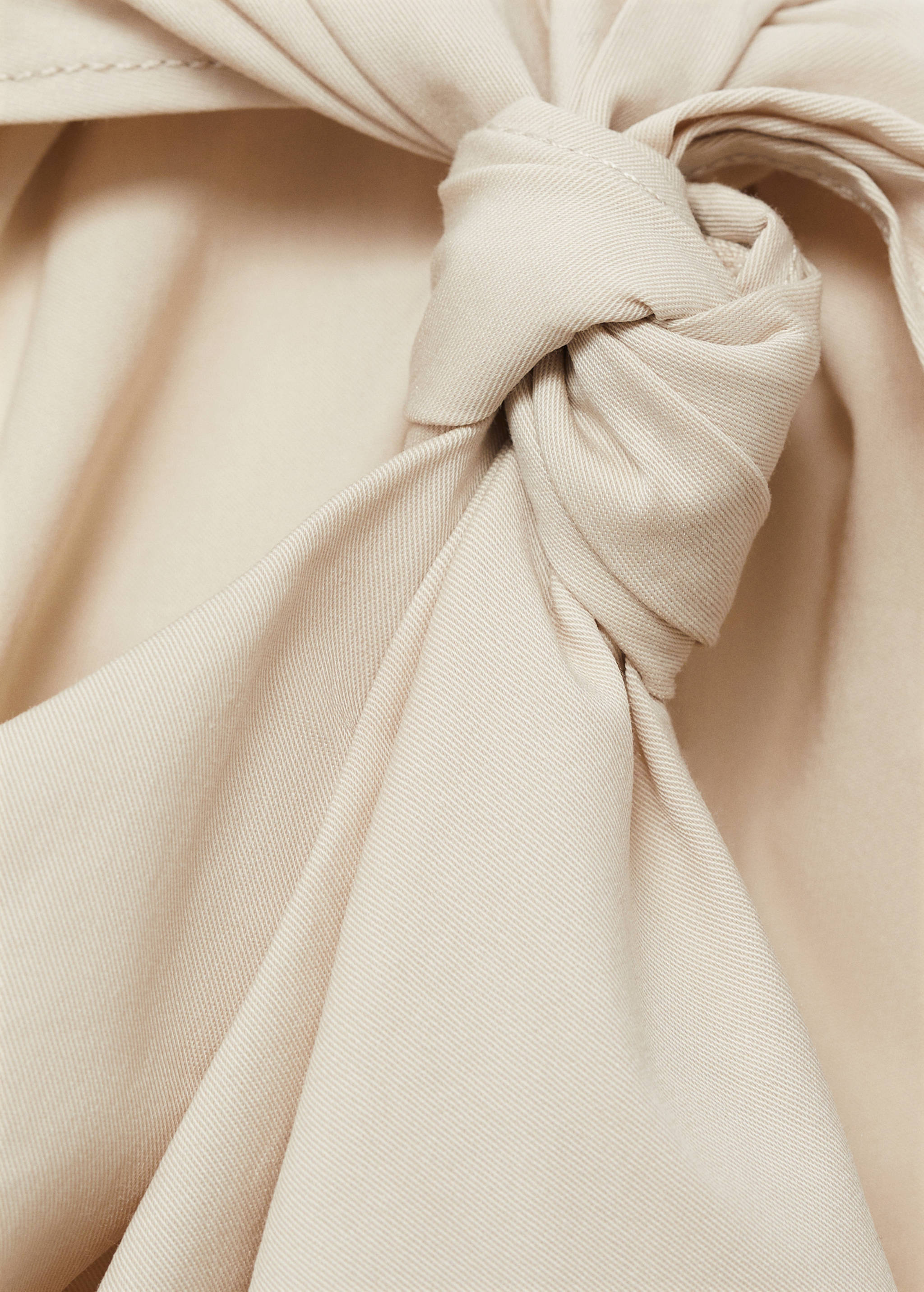 Knotted-hem cotton top - Details of the article 0