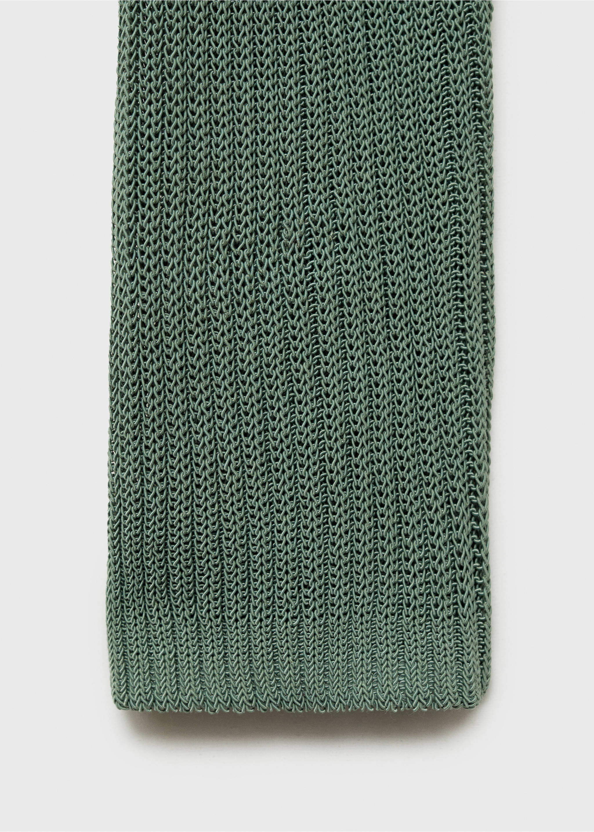 Rib-knit cardigan with bows - Details of the article 0, Green. Ref: 87077171-00.