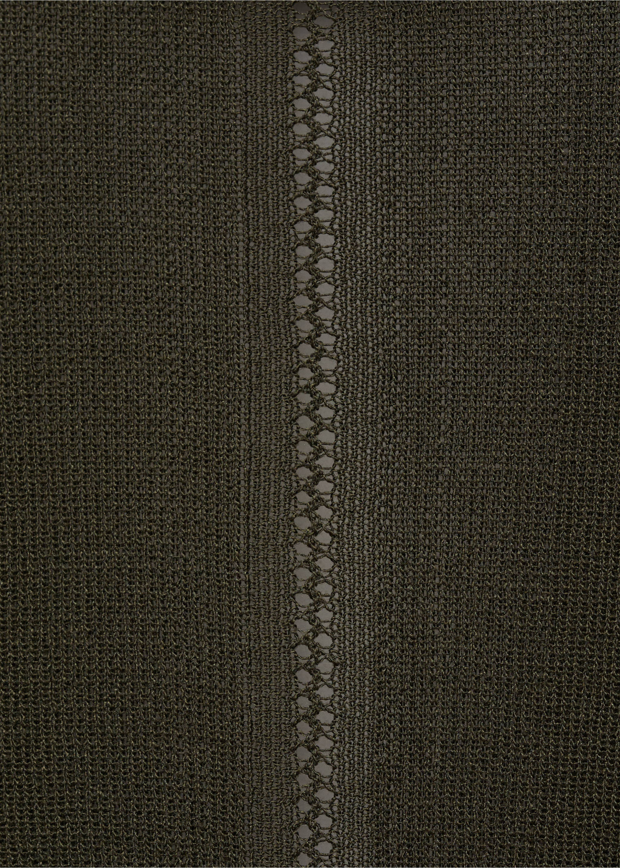Knitted cropped cardigan - Details of the article 0, Dark Green. Ref: 87077174-00.