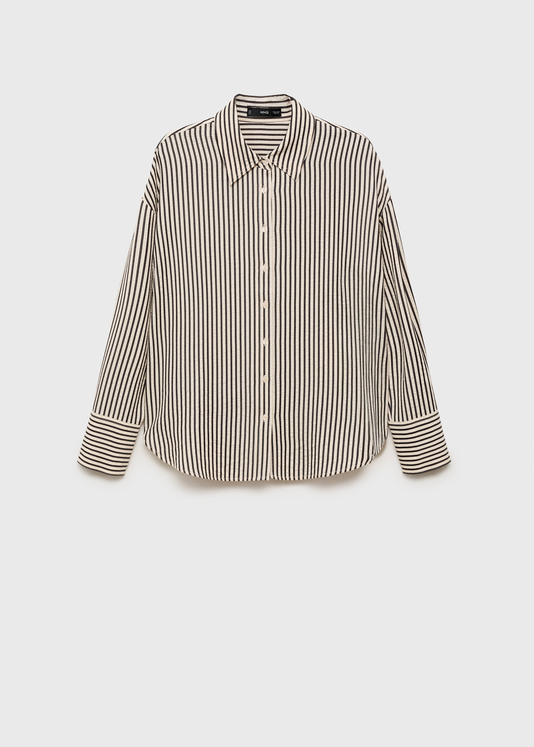 Striped textured shirt - Article without model