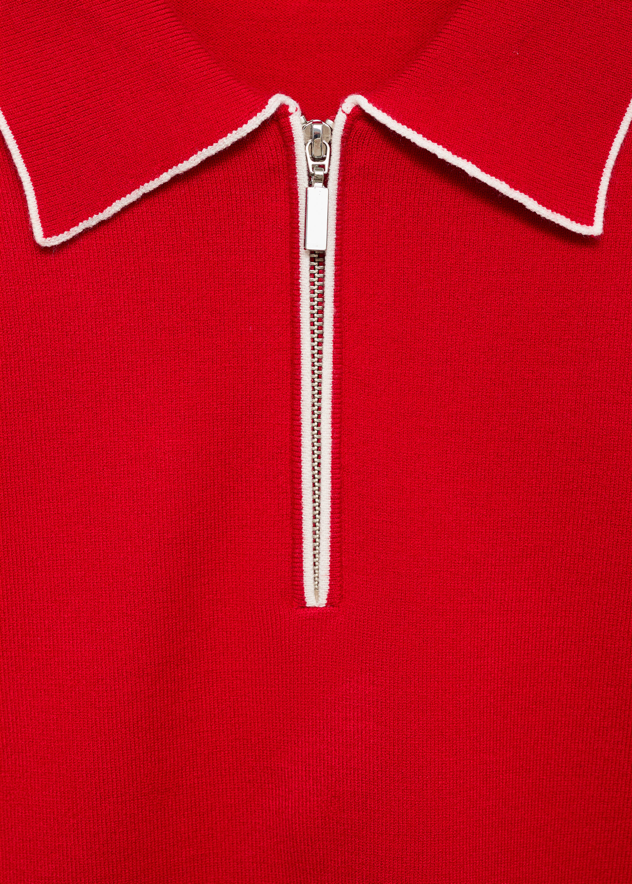 Polo-neck sweater with contrasting trims - Details of the article 8