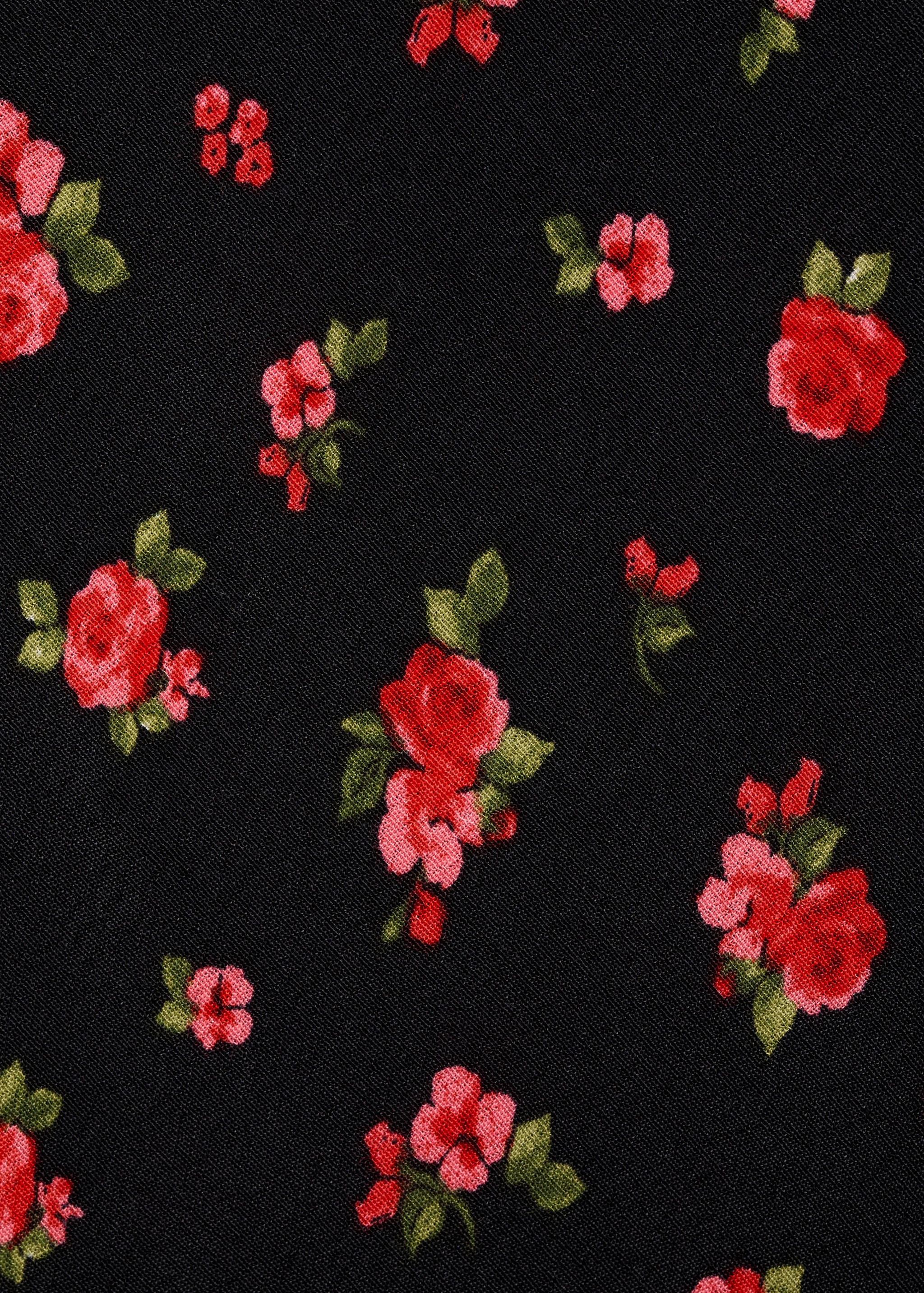 Long floral flared skirt - Details of the article 0