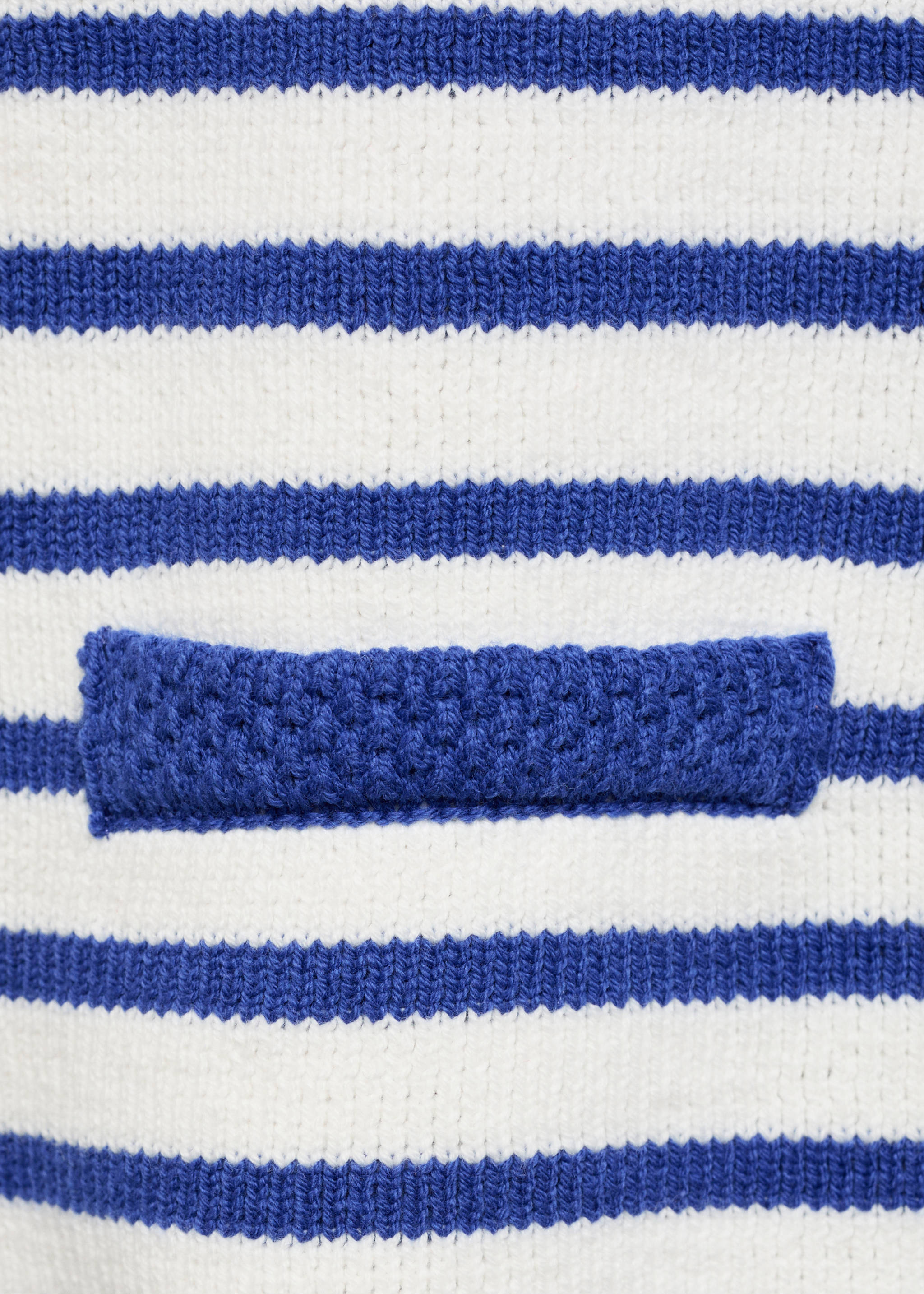 Stripped knit cardigan - Details of the article 8, Blue. Ref: 87077179-00.
