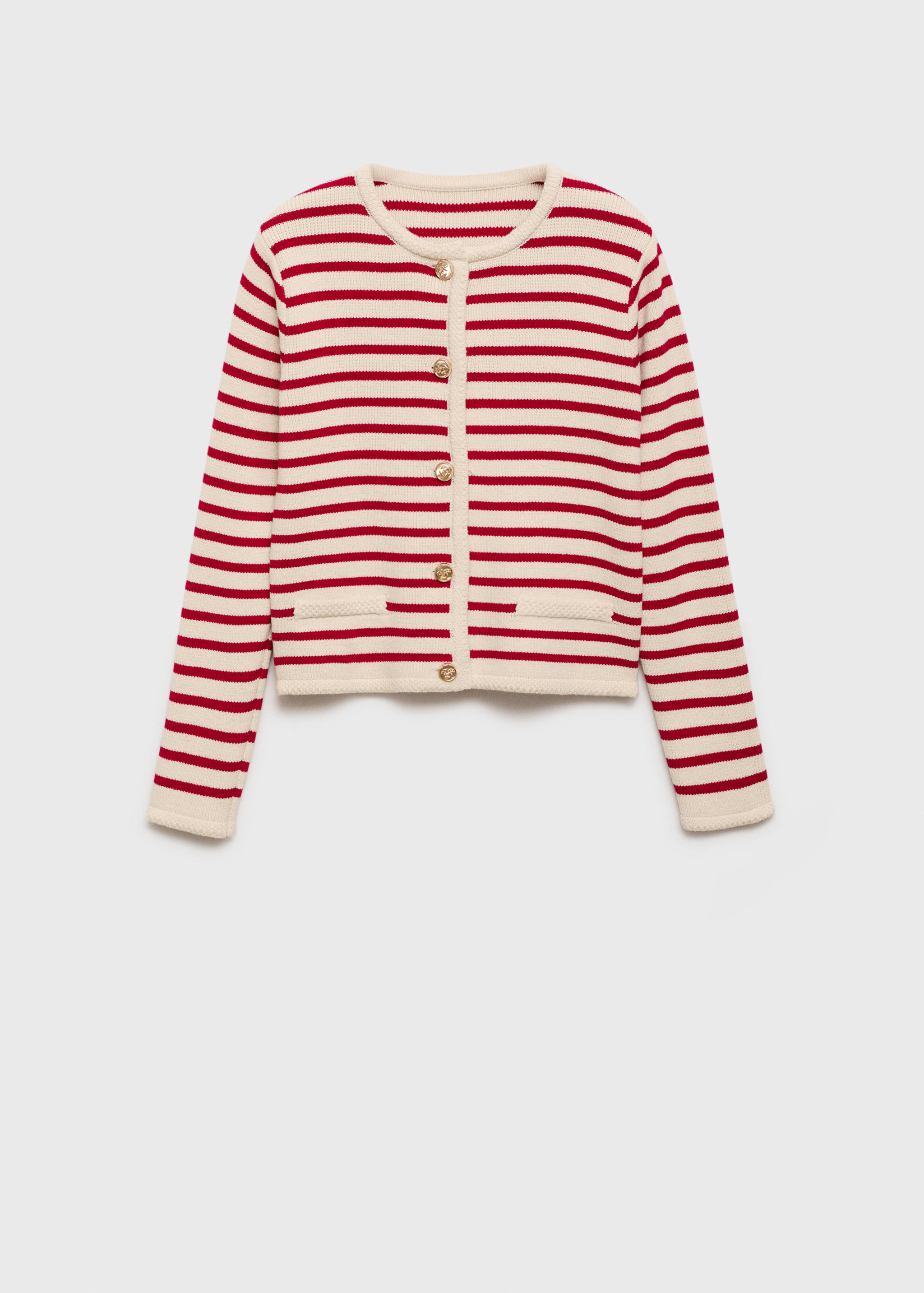 Cardigan maille rayures - Article sans modèle